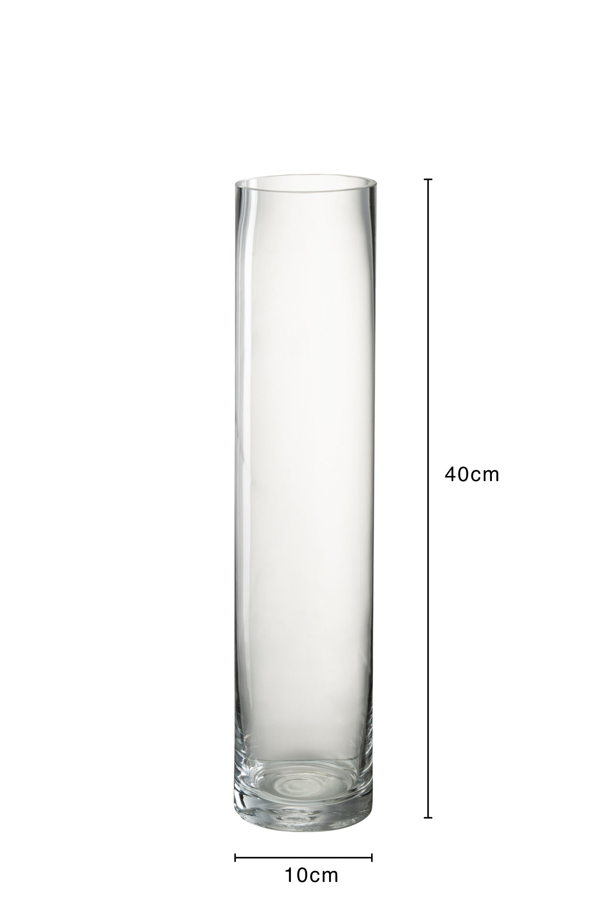 VAAS CYLINDER GLAS TR M (10x10x40cm)