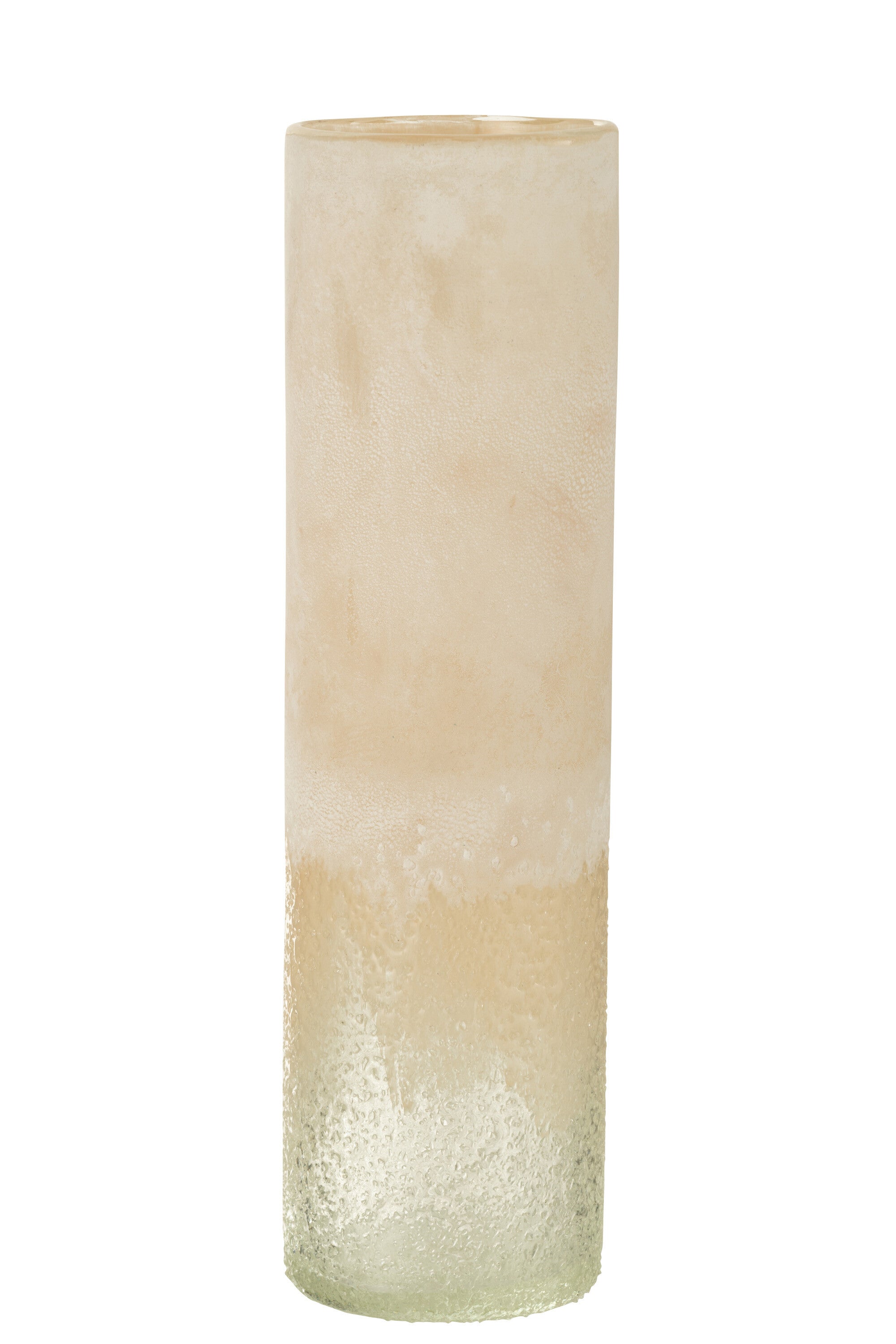 VAAS CILINDER GLAS BEIGE LARGE (11x11x41cm)