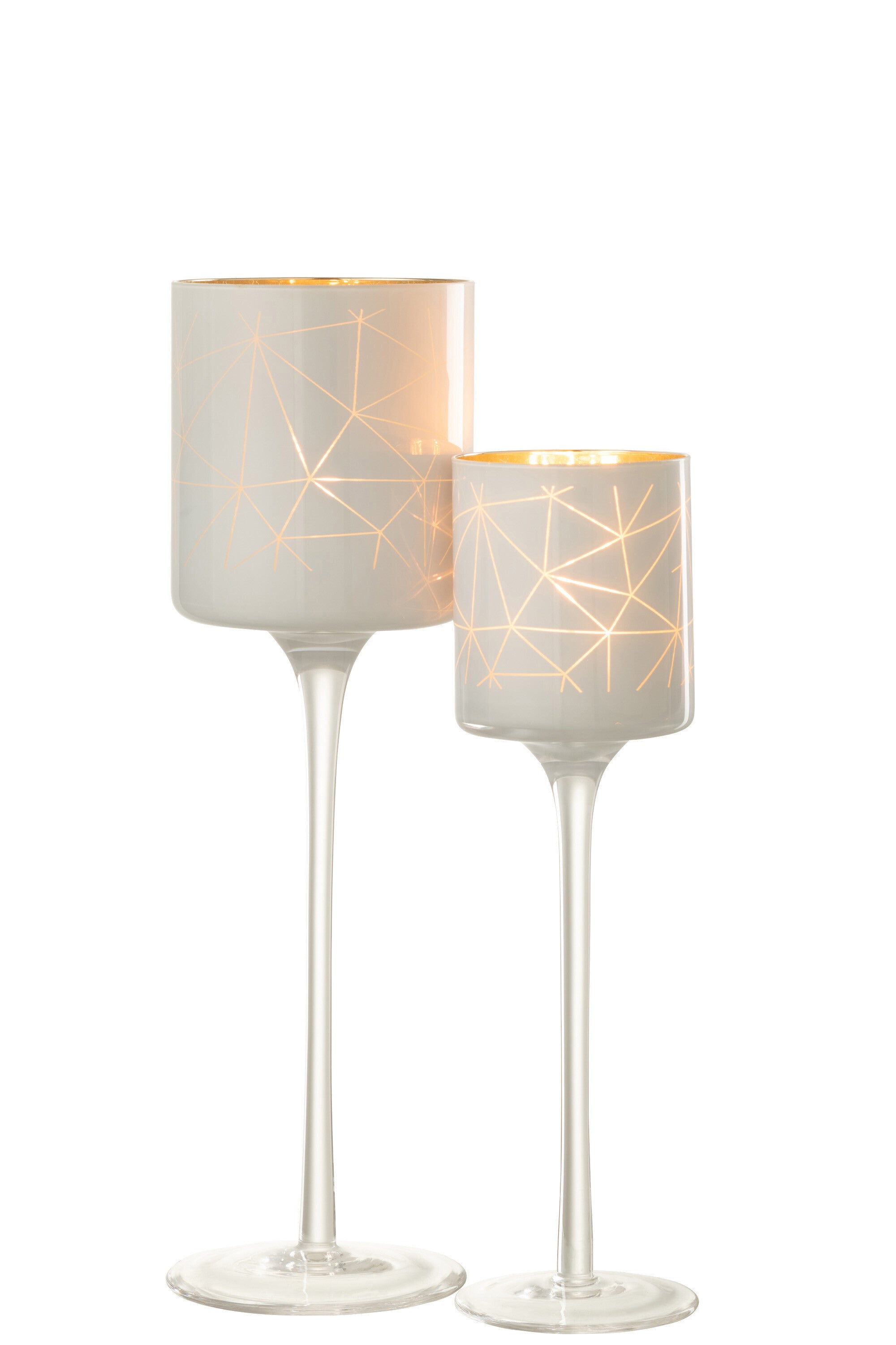 Theelichthouder Op Voet Milano Glas