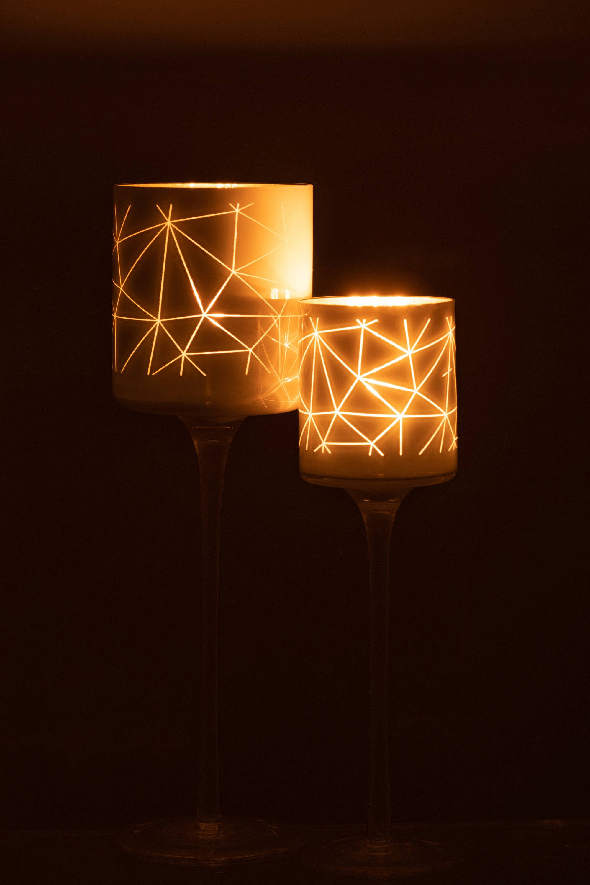 Theelichthouder Op Voet Milano Glas