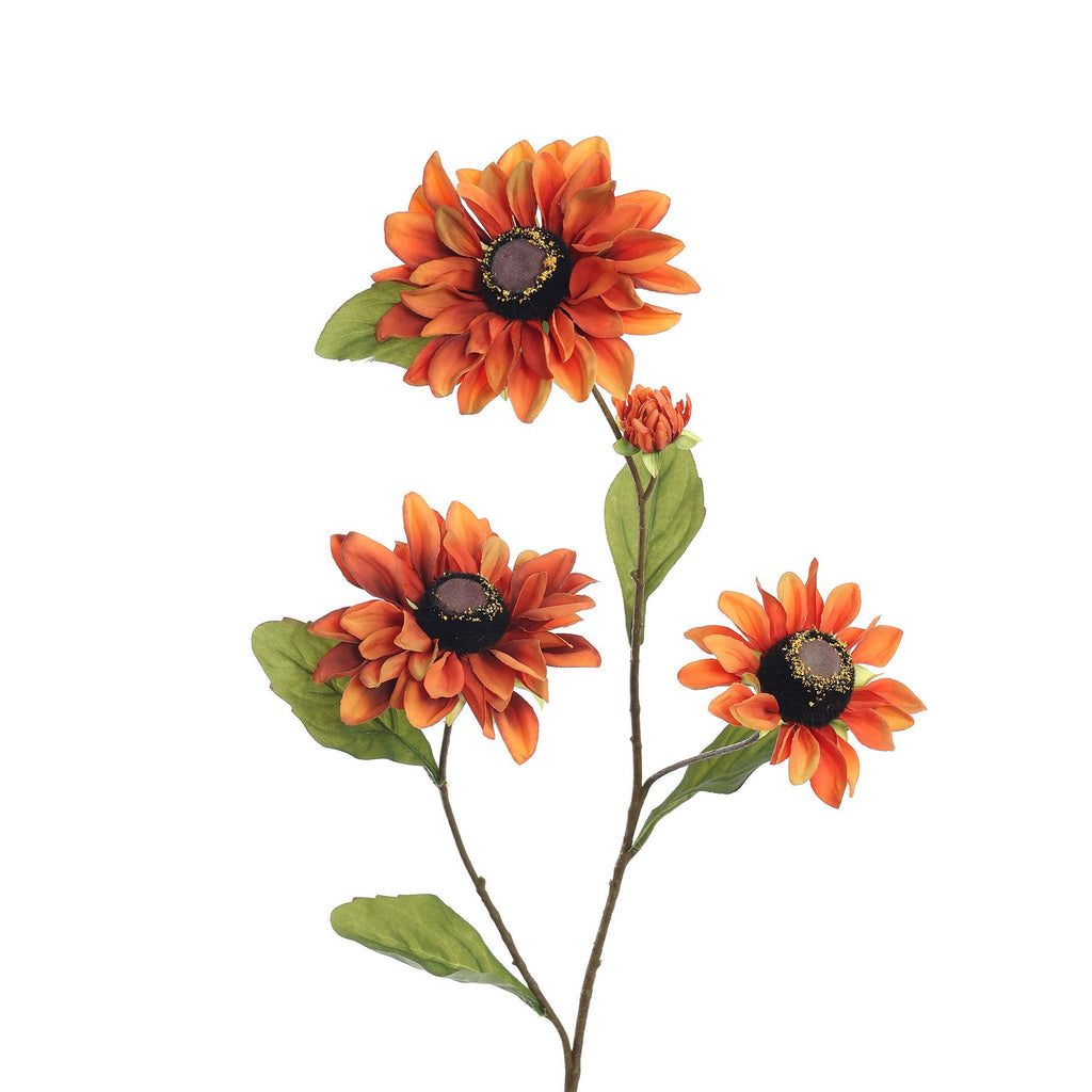 Zinnia spray 80cm oranje