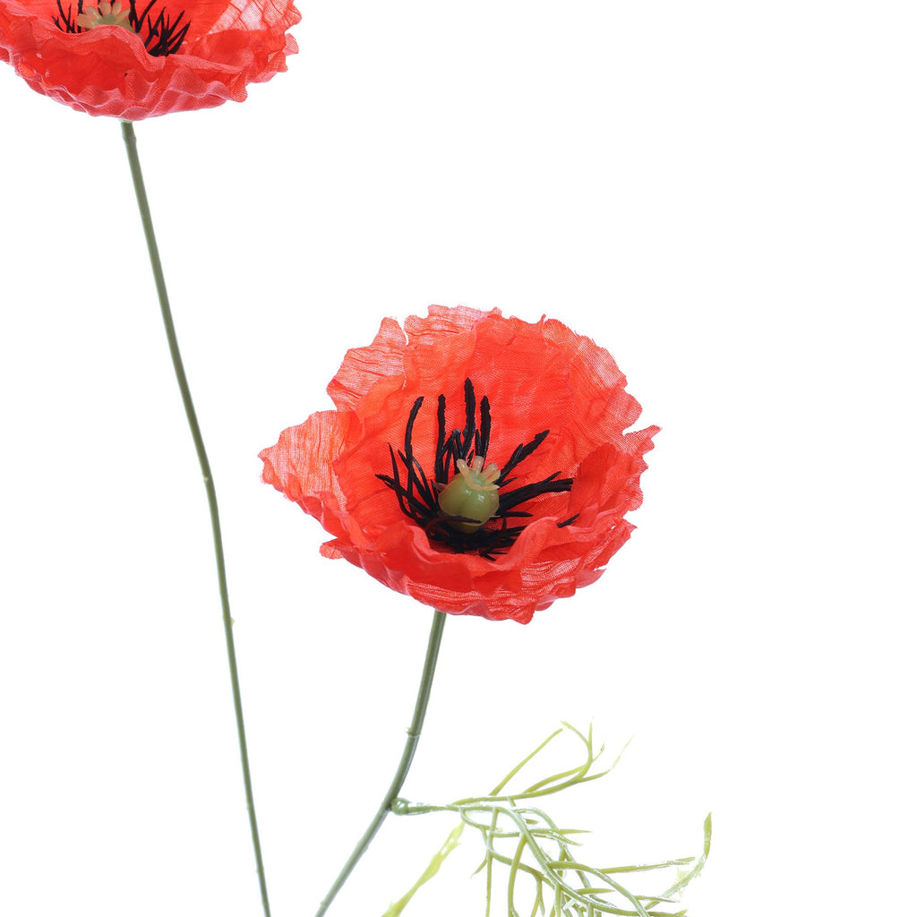 Klaproos - zijden bloem