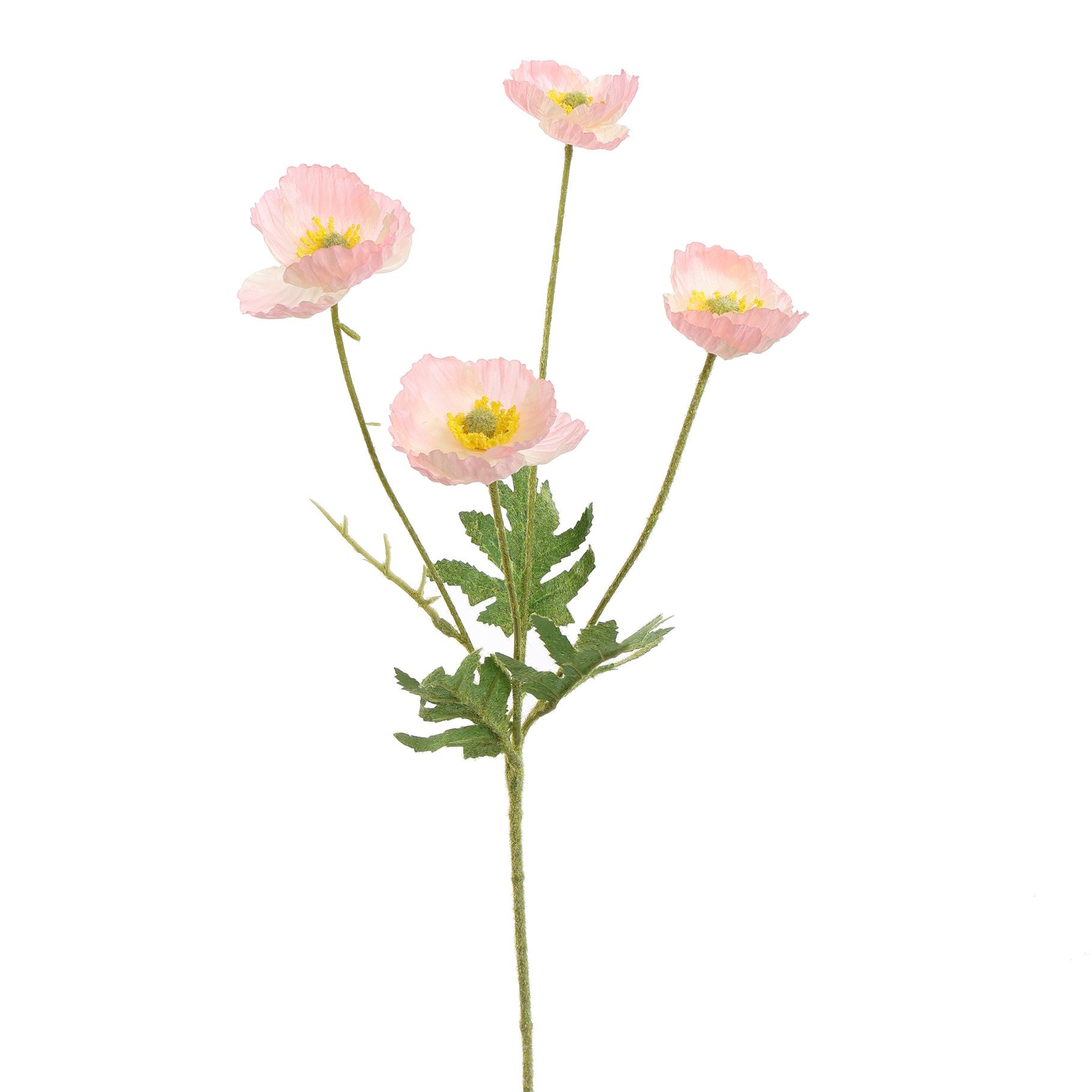 Zijde klaproos- roze - 60cm