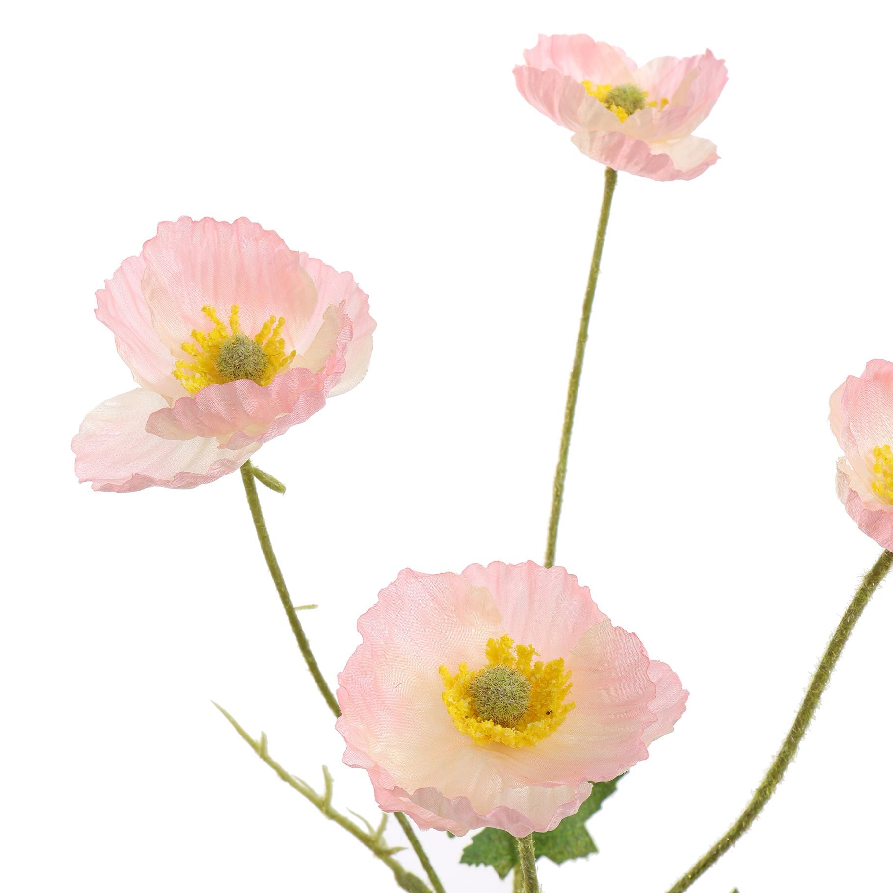 Zijde klaproos- roze - 60cm