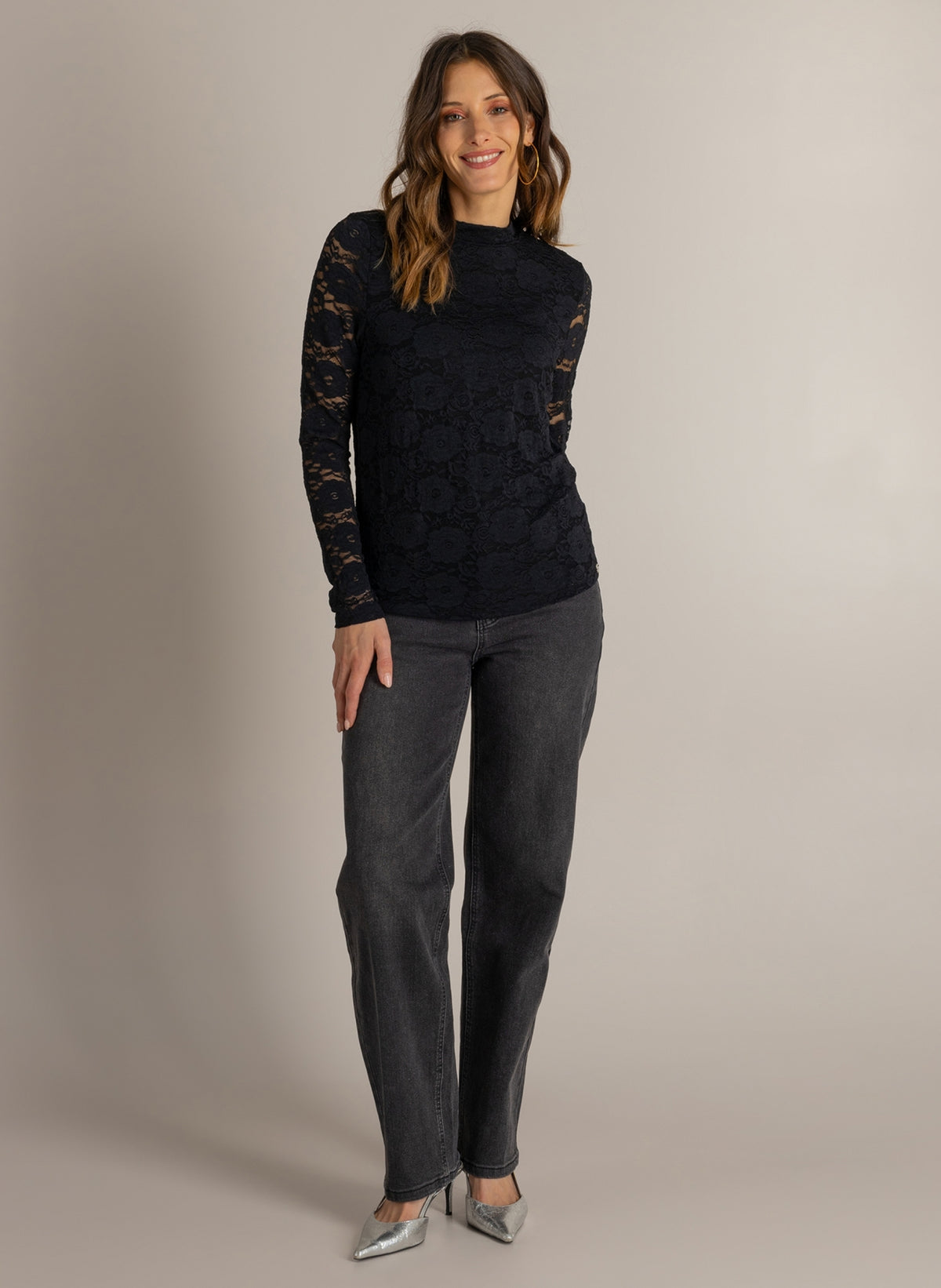 Meta kanten shirt black
