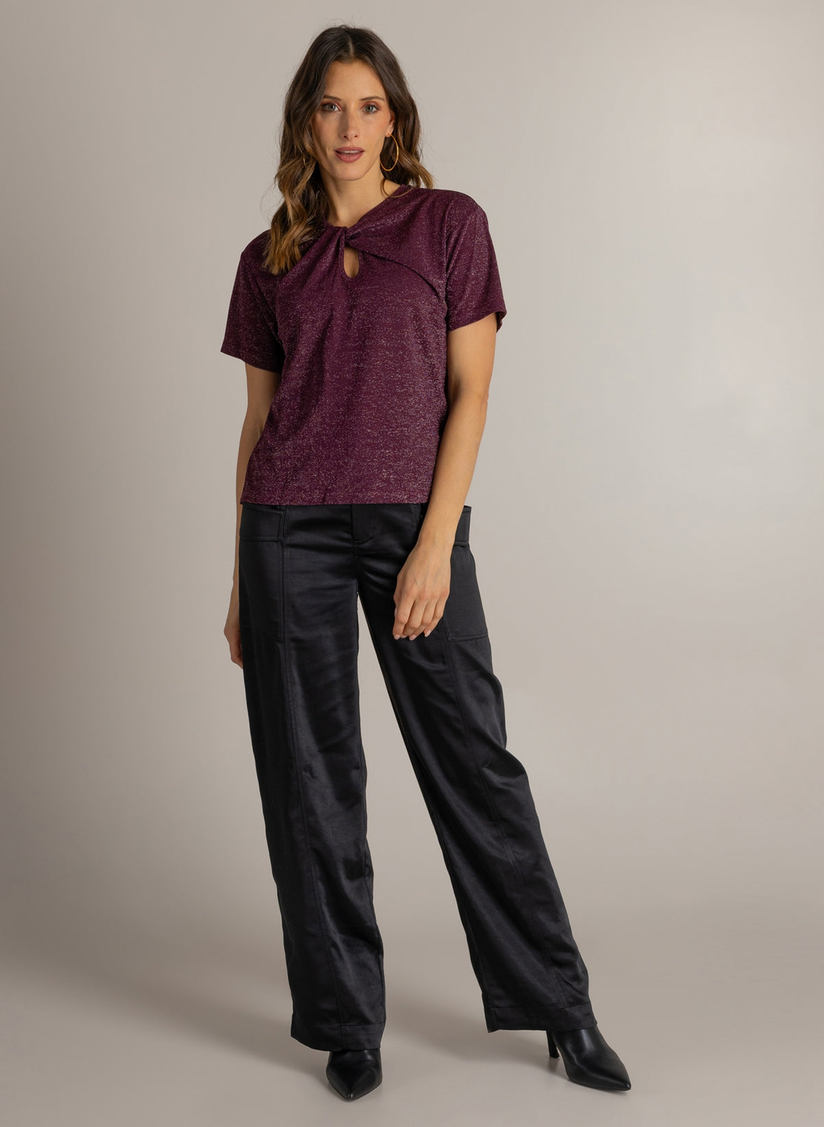 Myron shirt - dark wine red