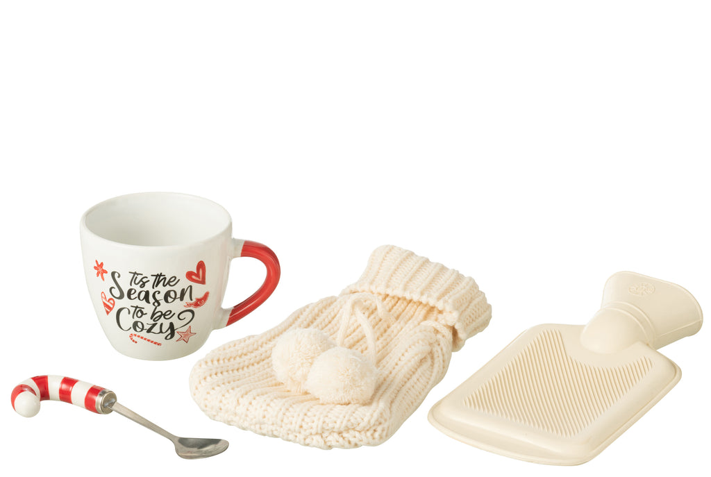 Warmwaterkruik Giftbox Keramiek Rood