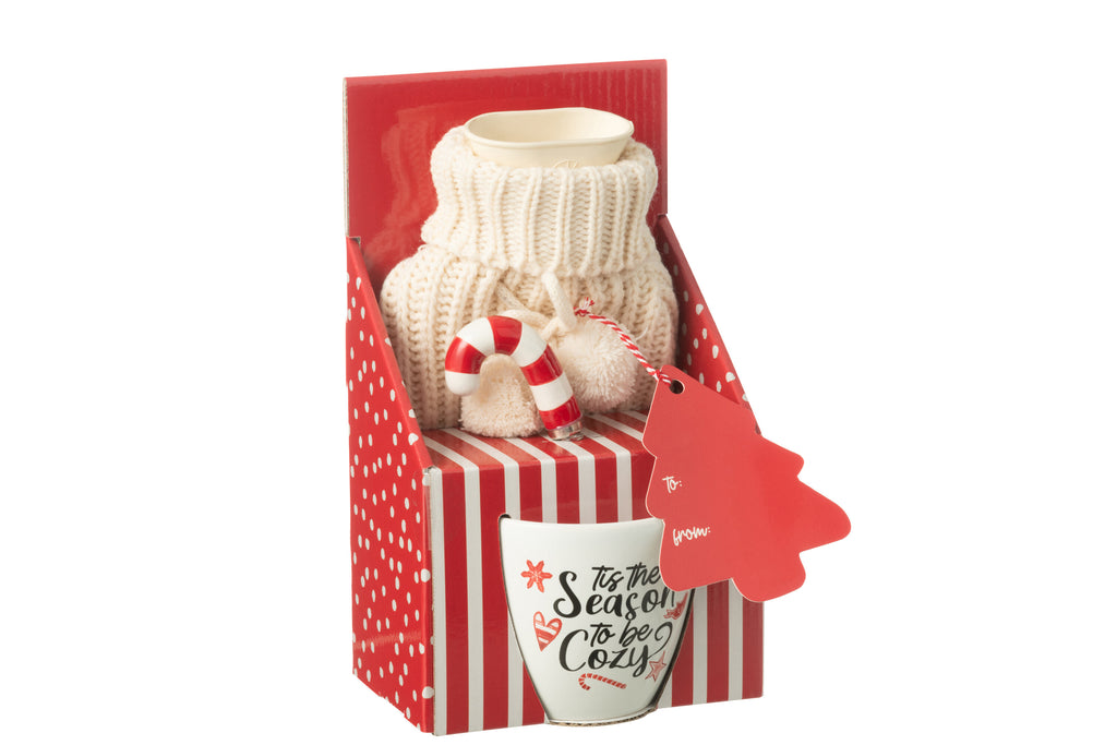 Warmwaterkruik Giftbox Keramiek Rood