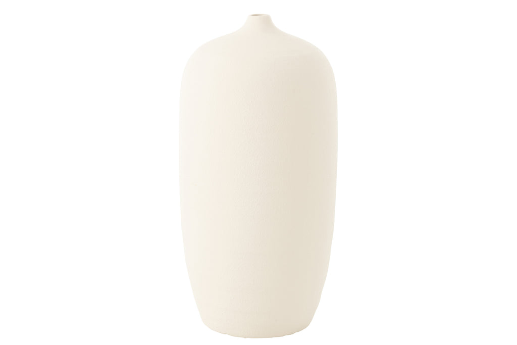 vaas fles cassia klei wit