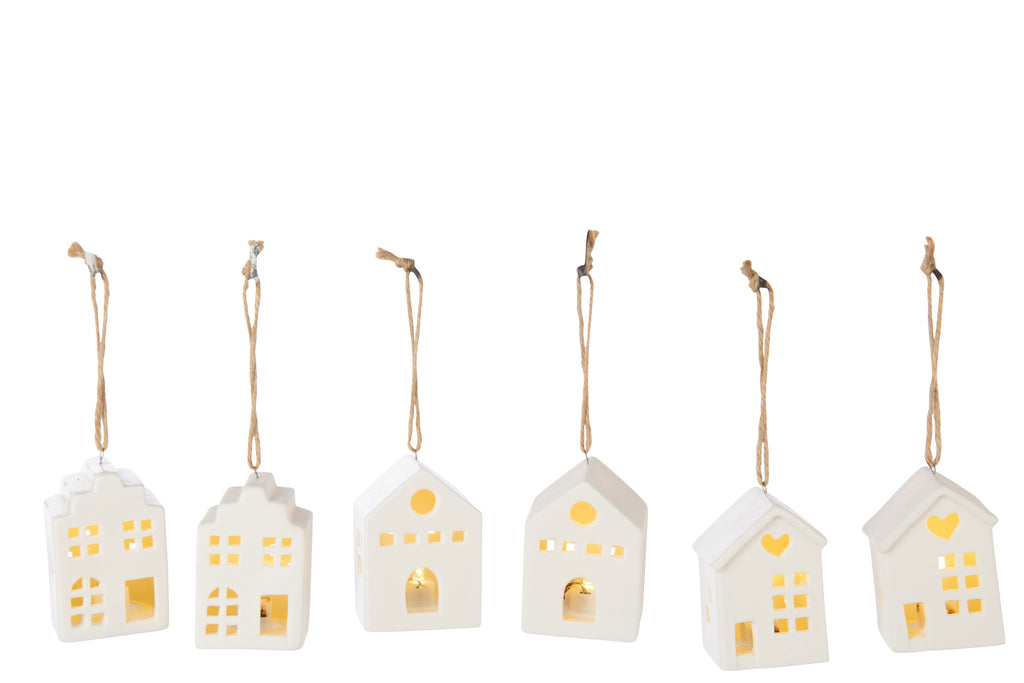 HANGER LED HUIS KLEI WIT (6.5x5x7.5cm)