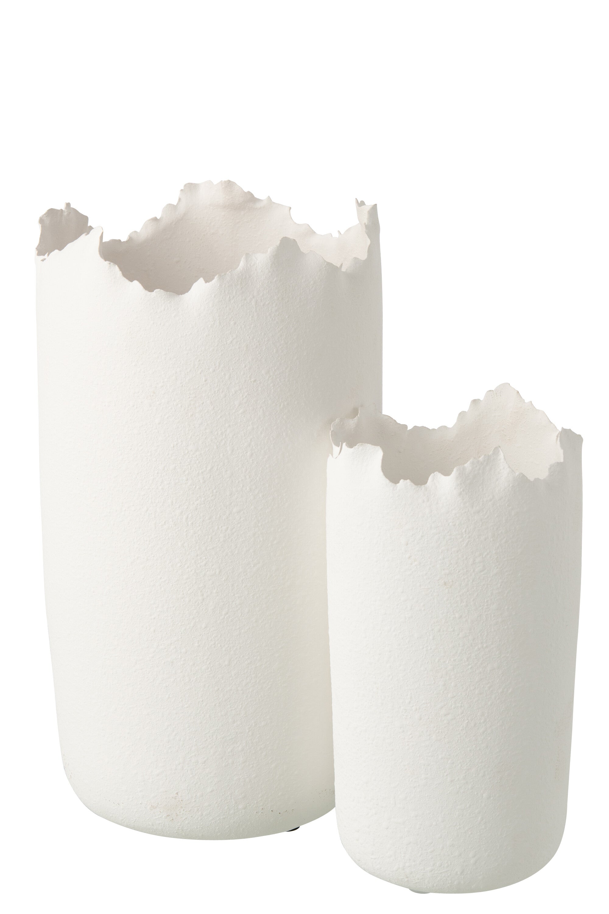 Vaas Onregelmatig Klei Wit Small