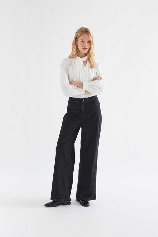 Zwarte jeans met hartvormige zakken