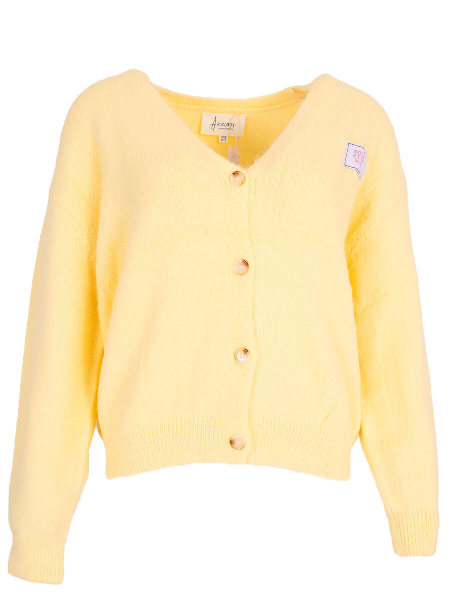 Cardigan geel