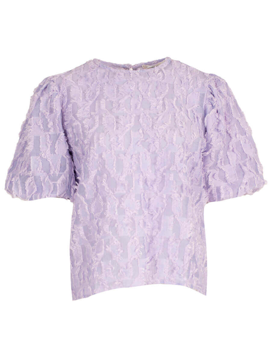 Top Lilla met korte mouwen Lila