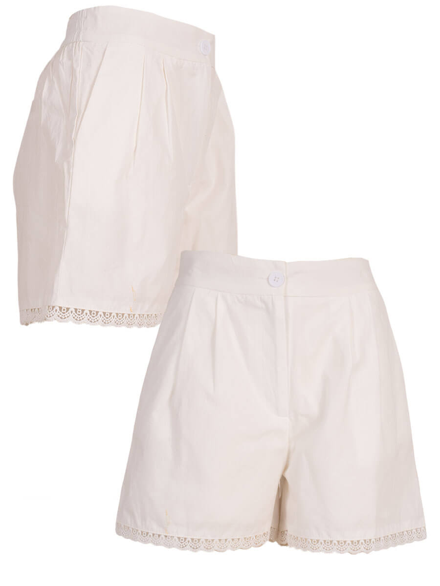 Short  off-white