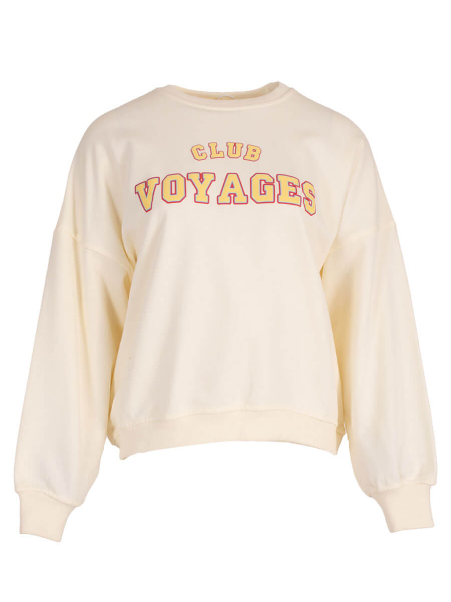 Sweater Club voyages licht geel