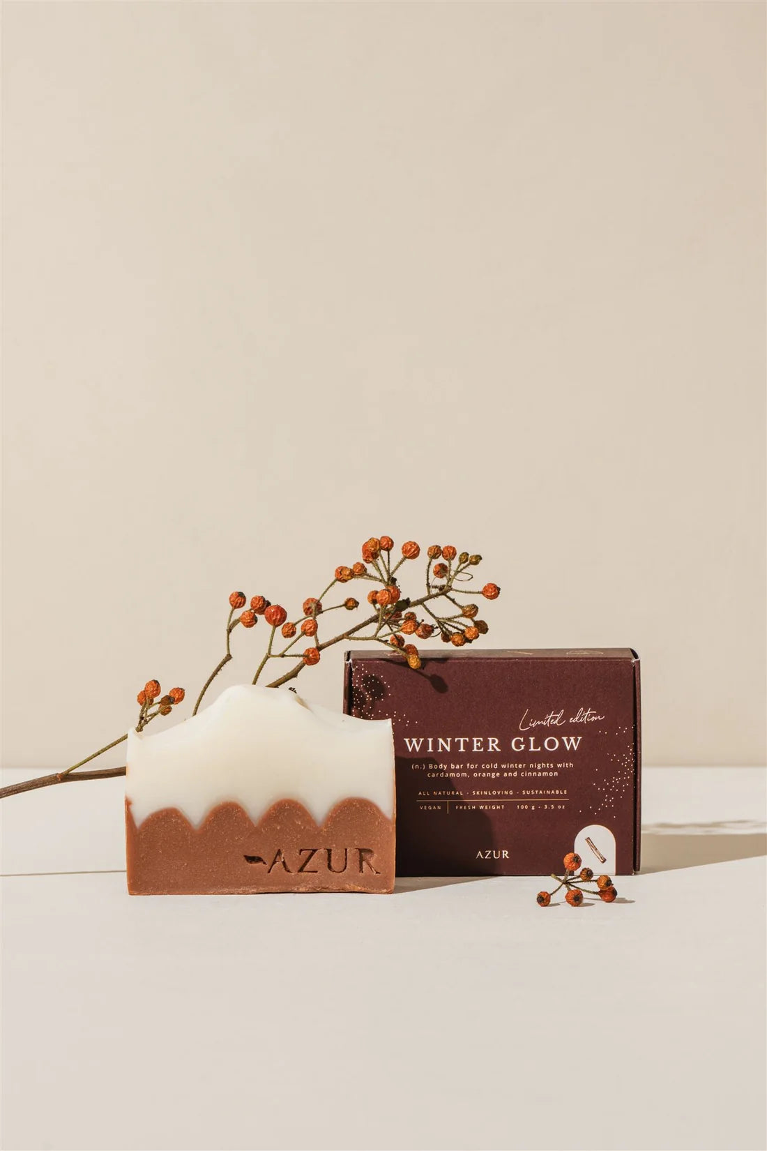 Winter glow body bar