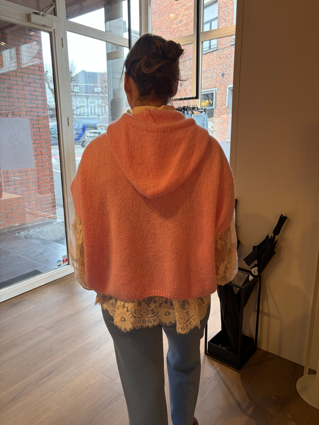 Knit bolo - licht roze
