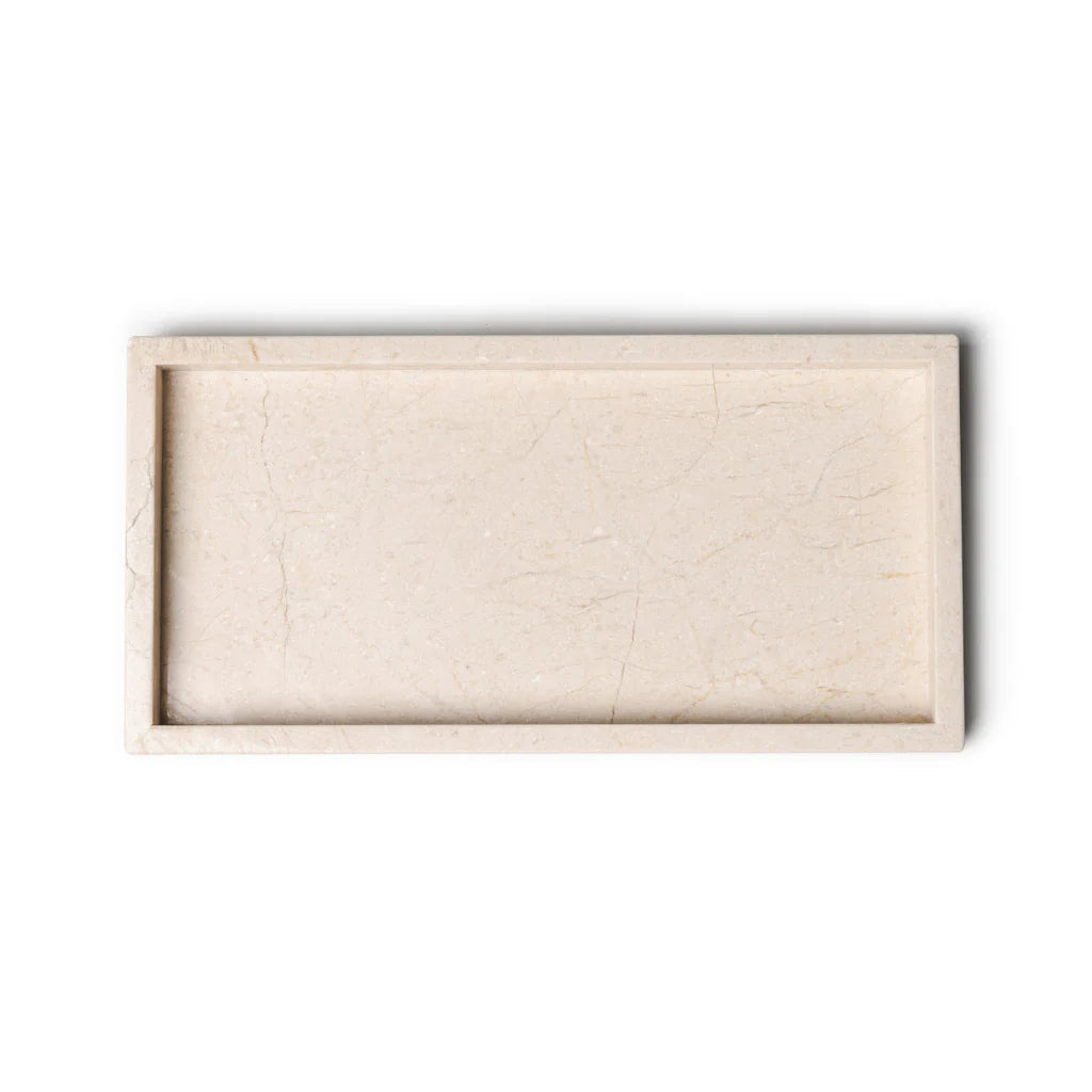 Marmer dienblad tray 15x30cm beige
