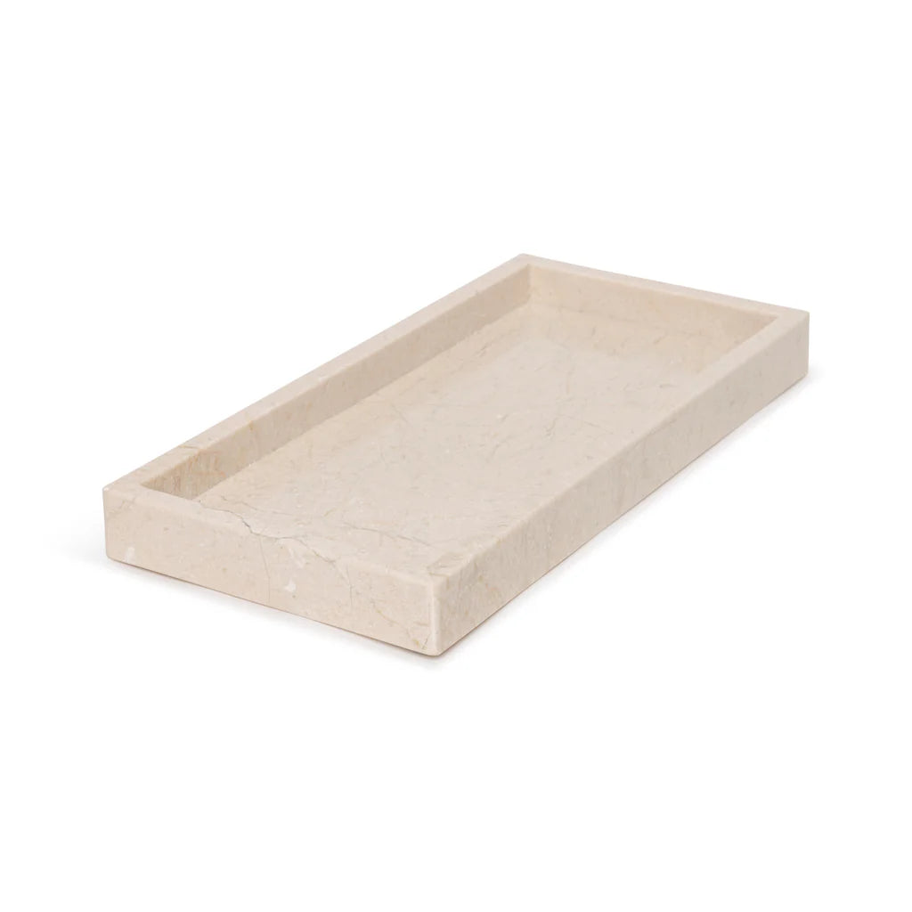 Marmer dienblad tray 15x30cm beige