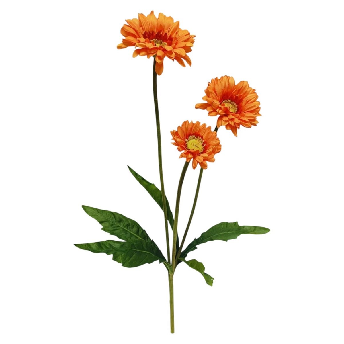 Gerbera Orange 63 cm – Vrolijkheid in drievoud