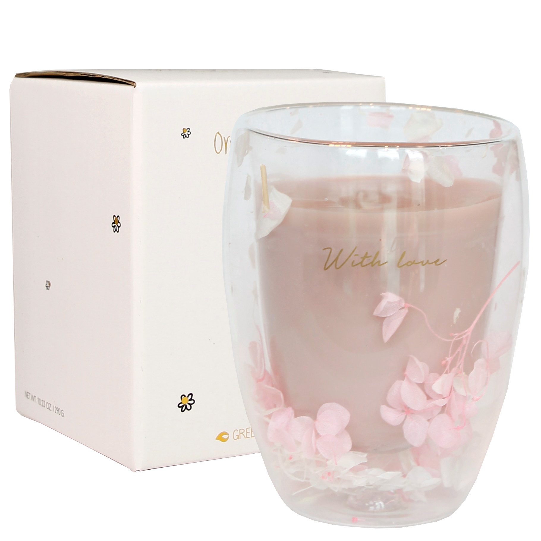 Kaars- Dubbelwandige mok with love