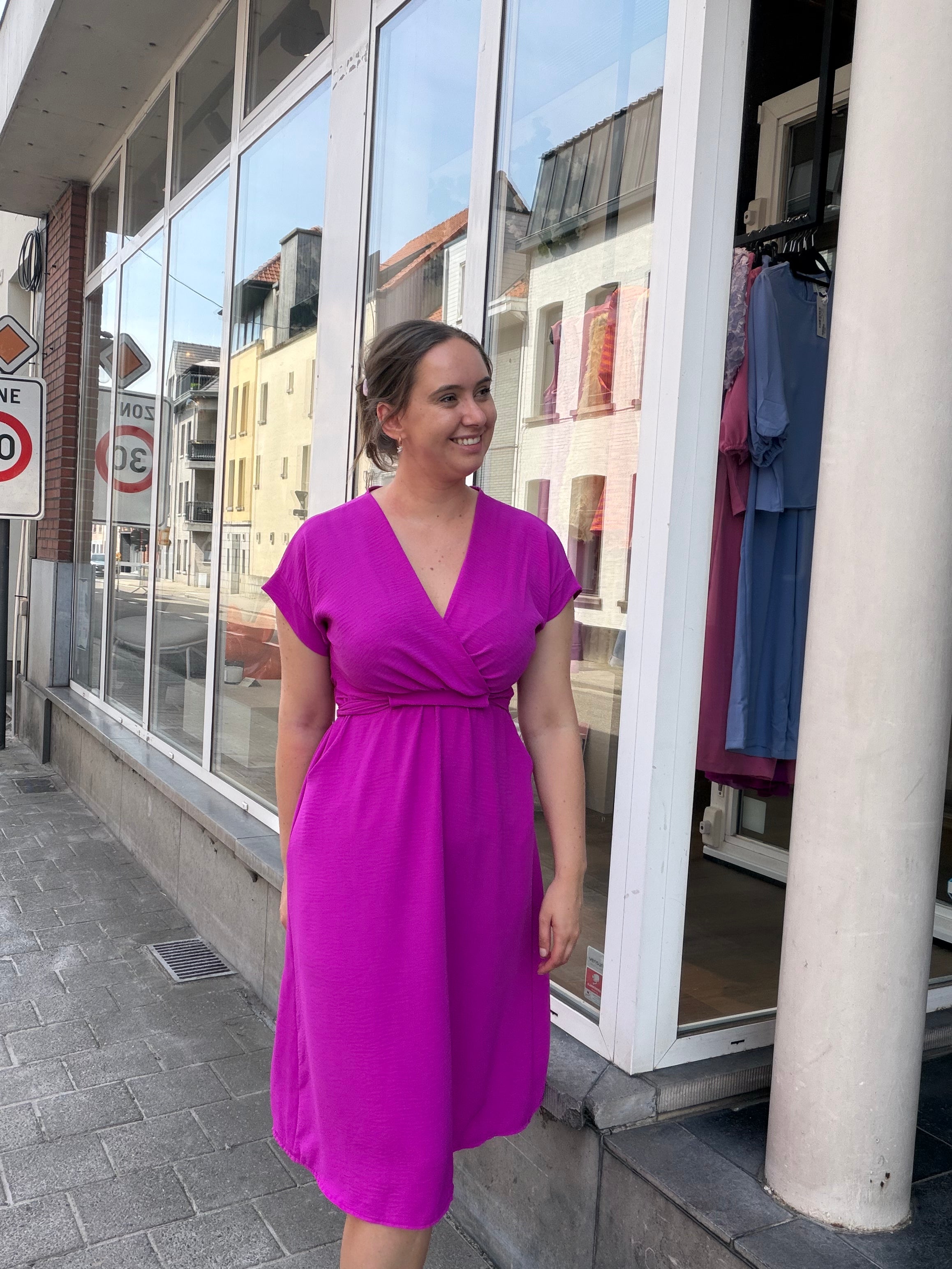 Jurk Fem - Magenta