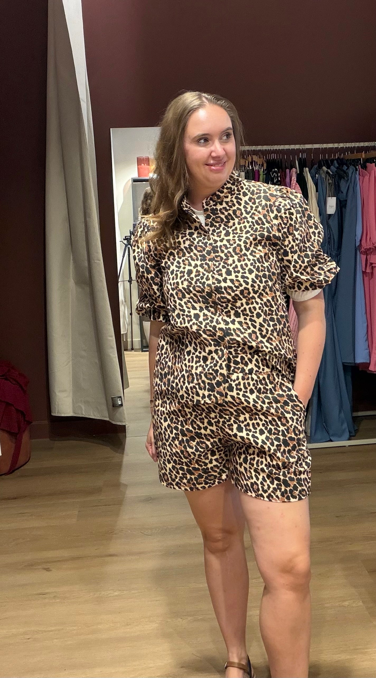 Blouse leopard print