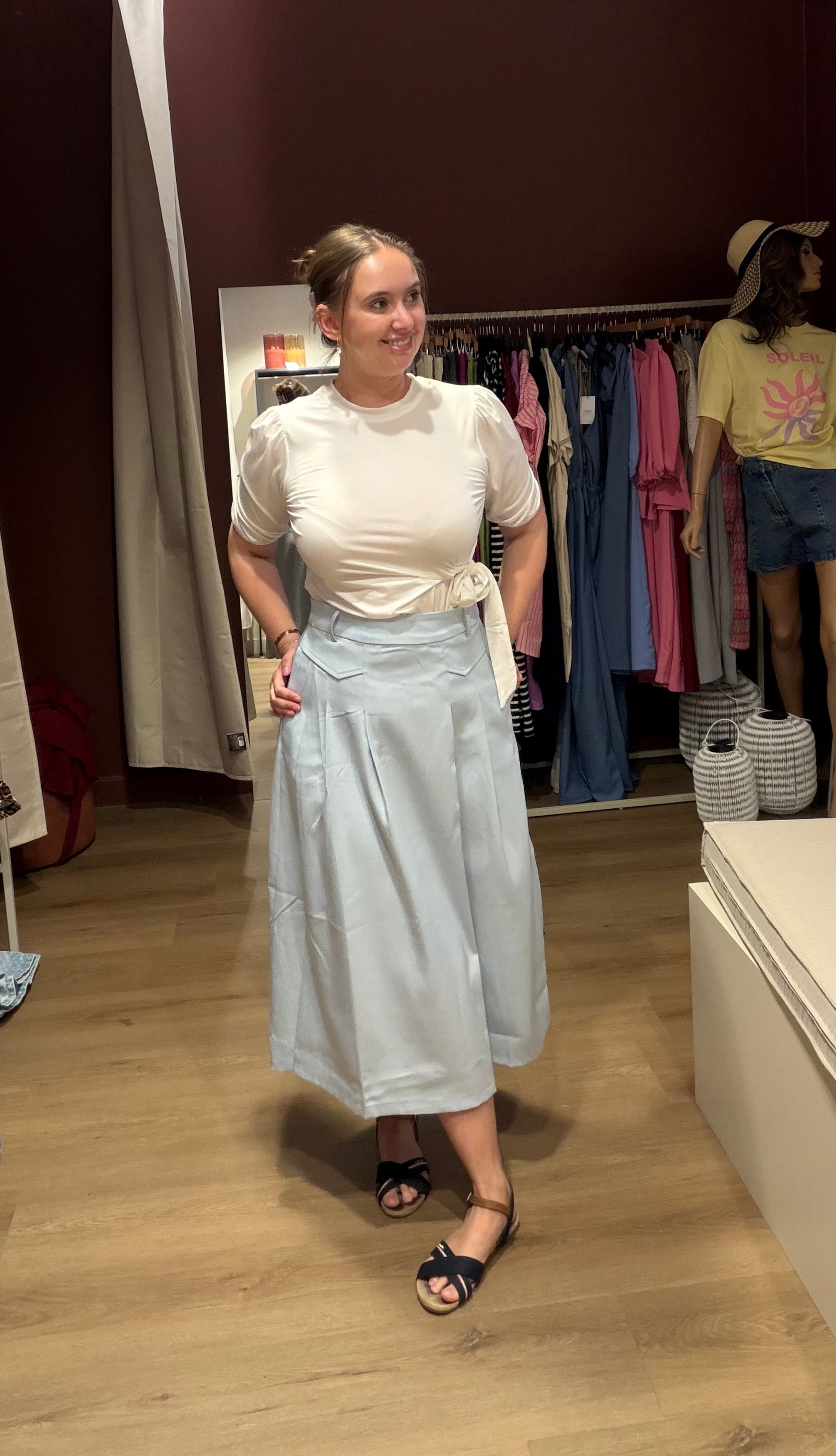 Rok licht blauw