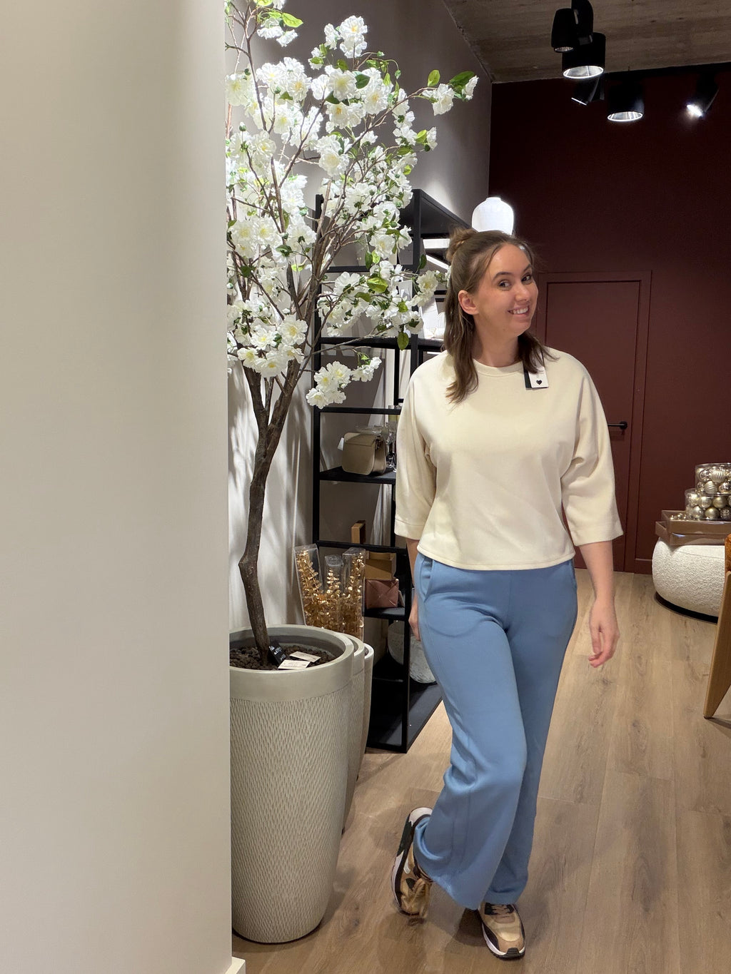 Broek goito blauw