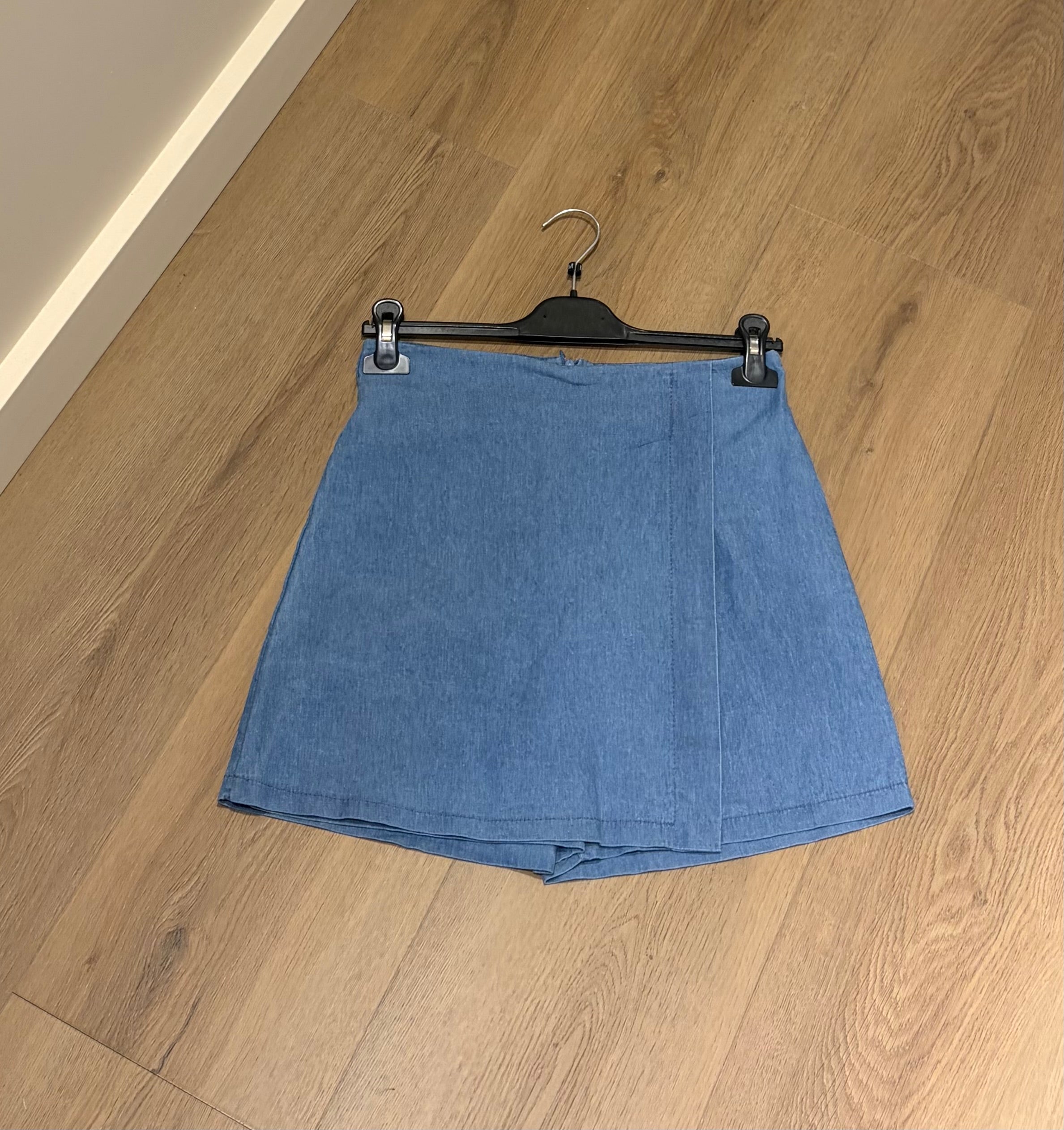 Skort katoen jeanslook