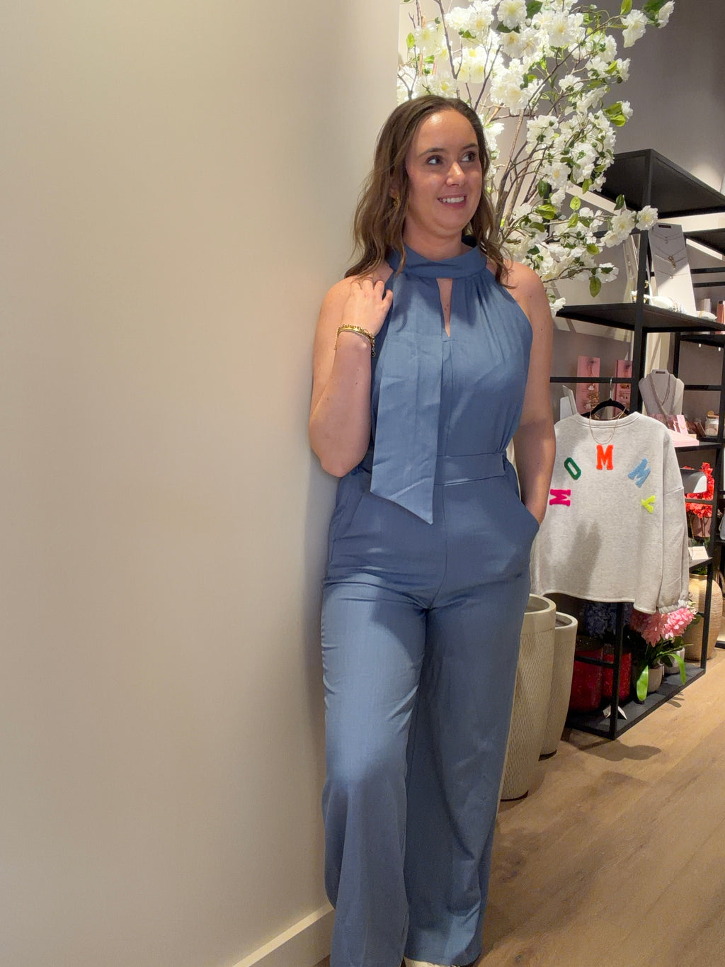Jumsuit ana blauw