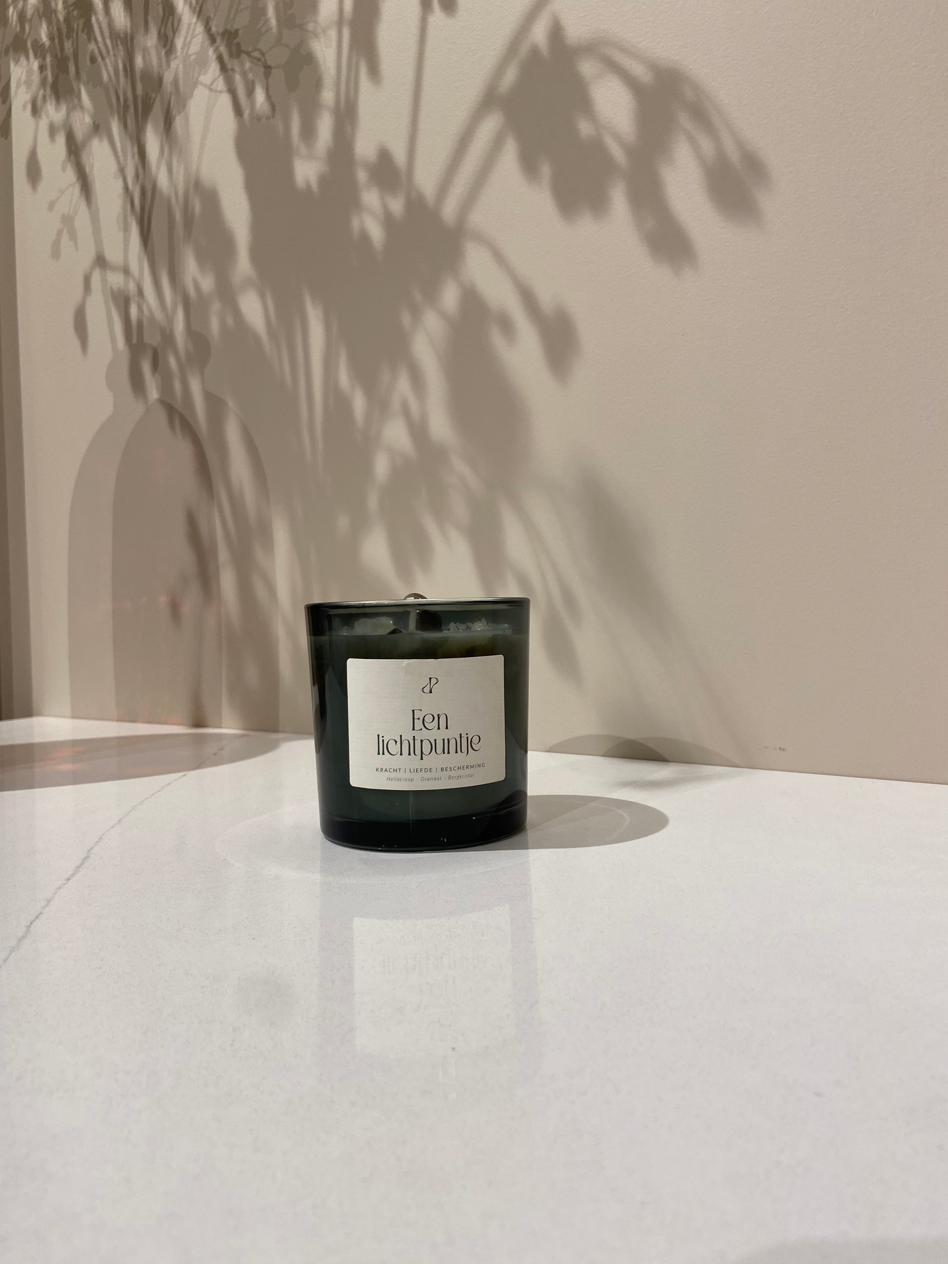 Lichtpuntje - geurkaars met edelstenen