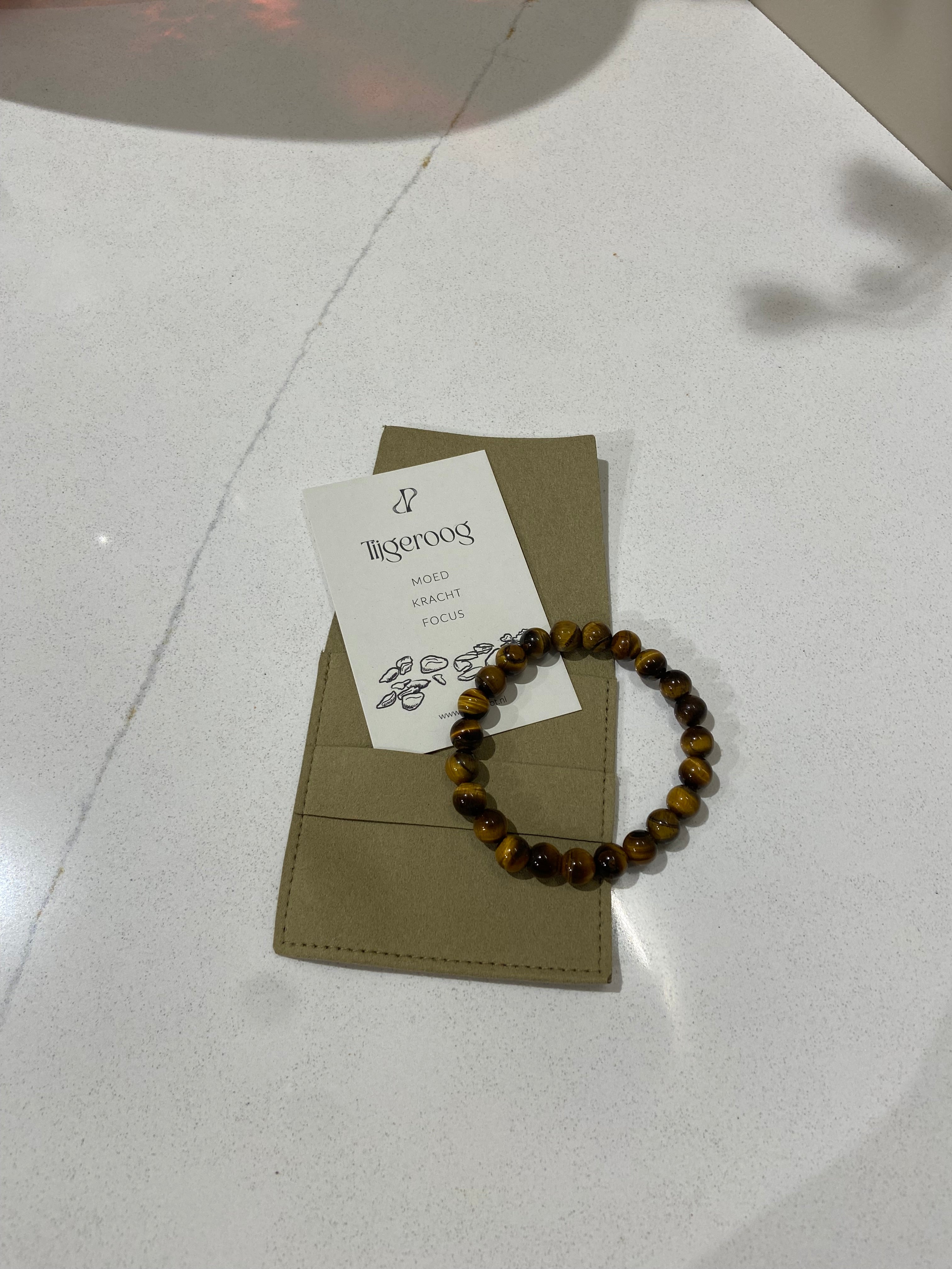 Edelsteen armband - Tijgeroog