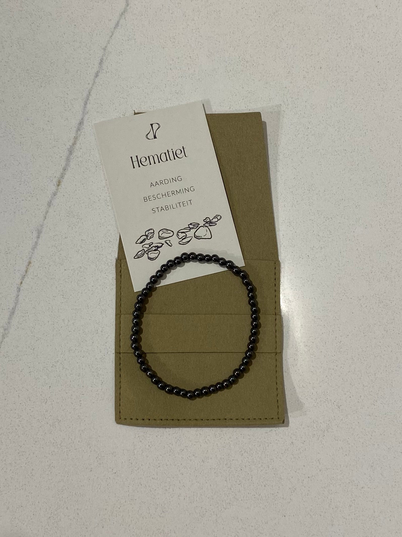 Edelsteen armband - Hematiet