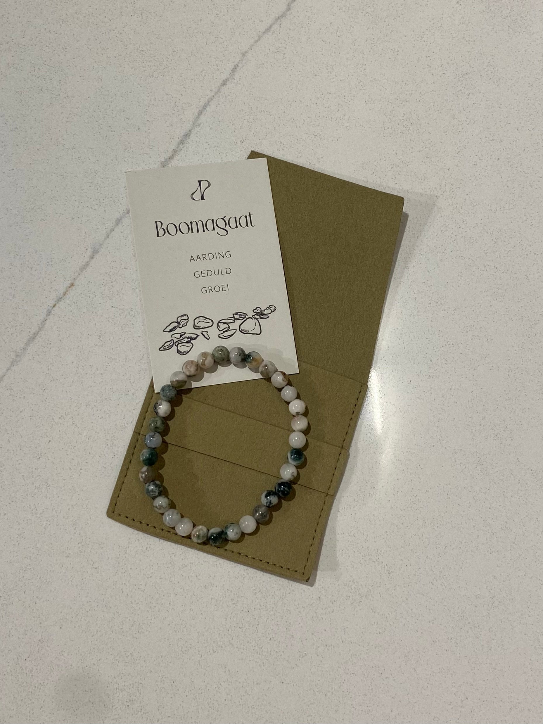 Edelsteen armband - Boomagaat