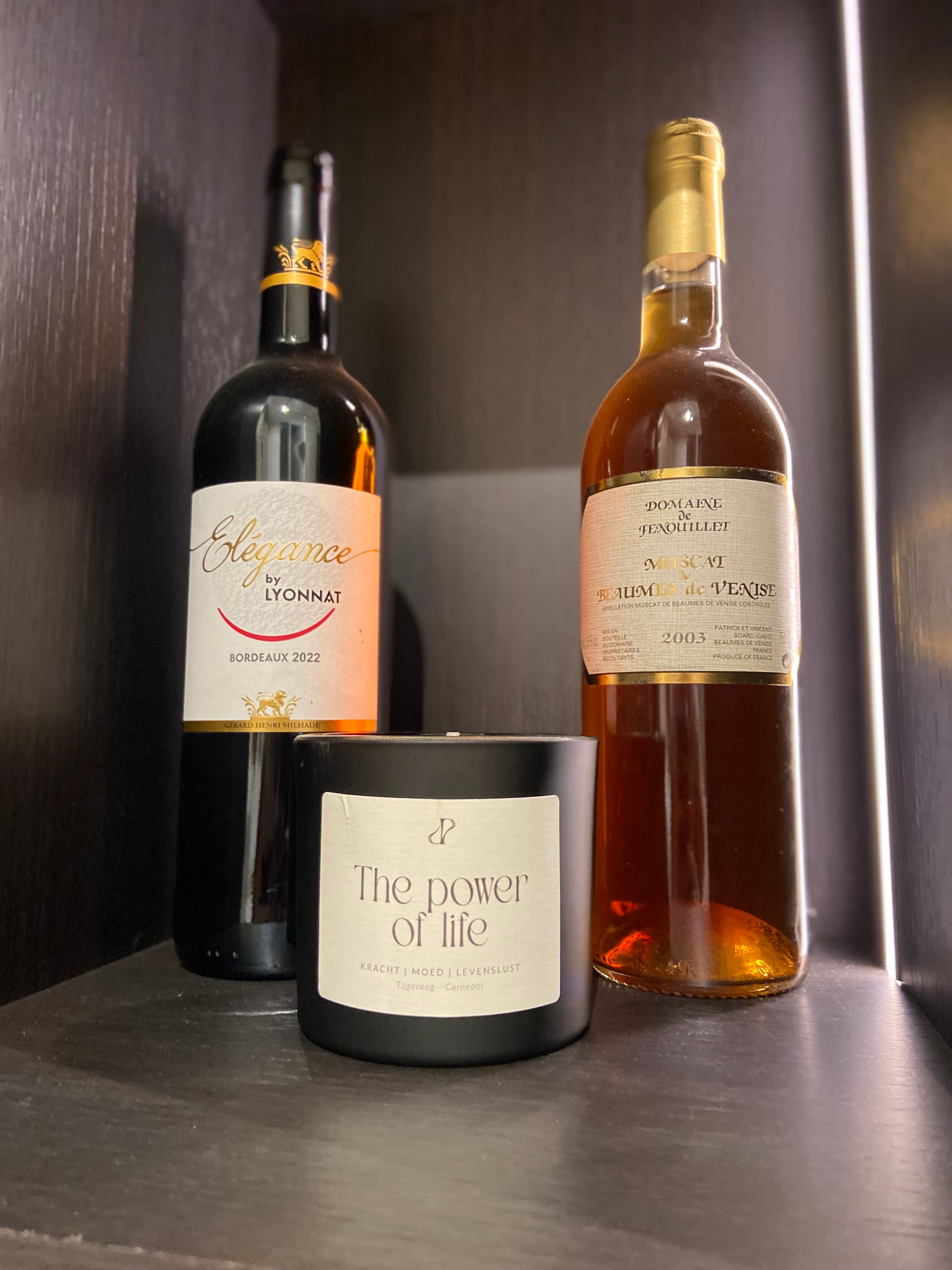 The power of life - geurkaars met edelstenen