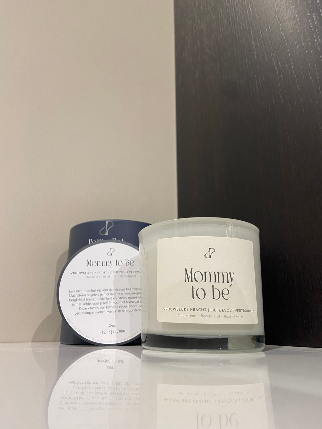 Mommy to be - geurkaars met edelstenen