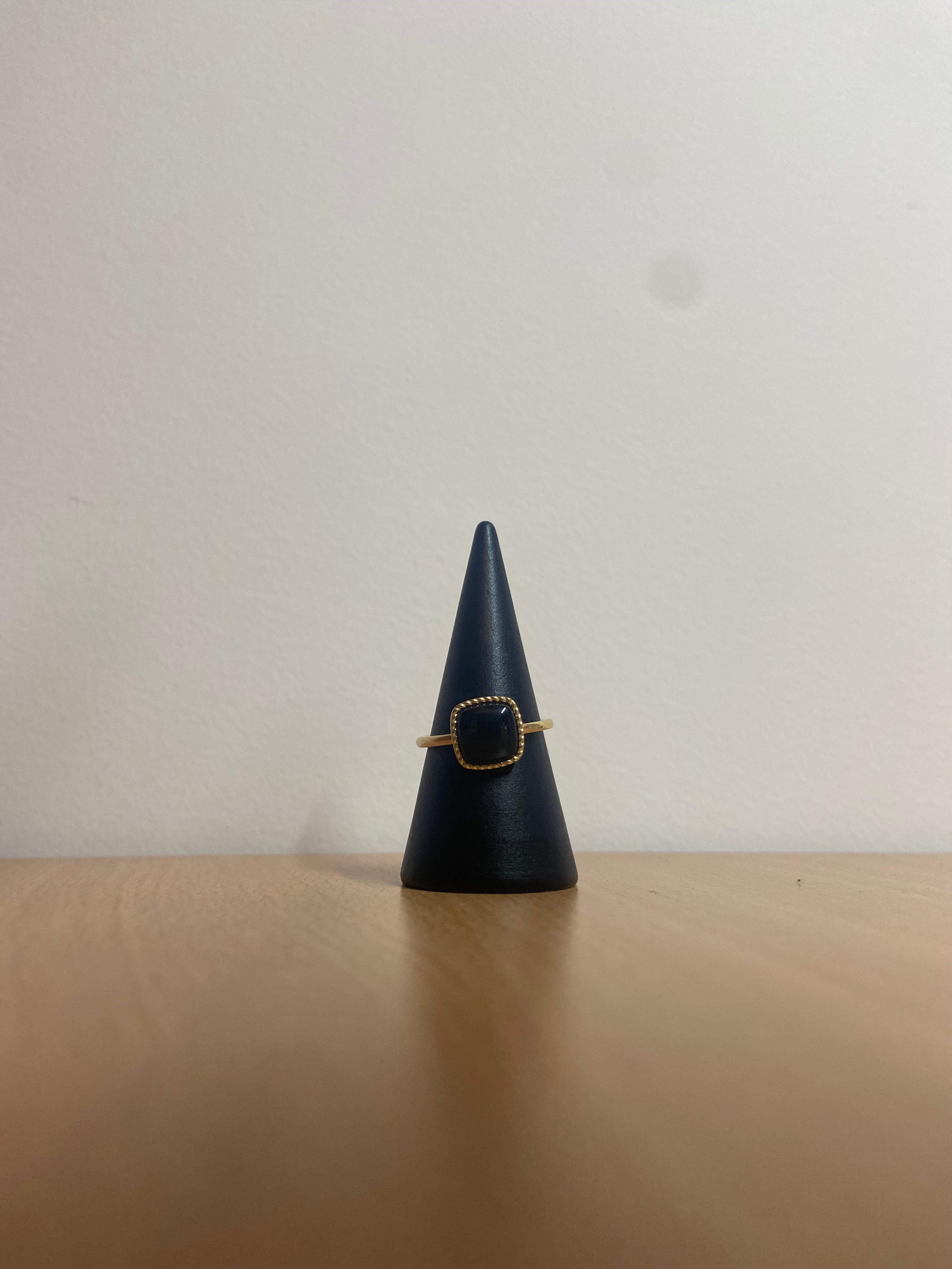 Gouden zegelring met onyx