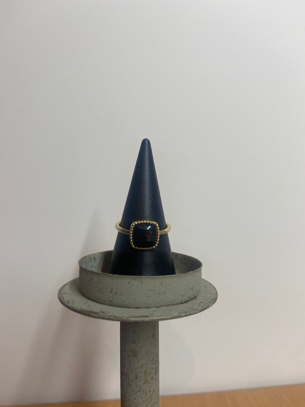 Gouden zegelring met onyx