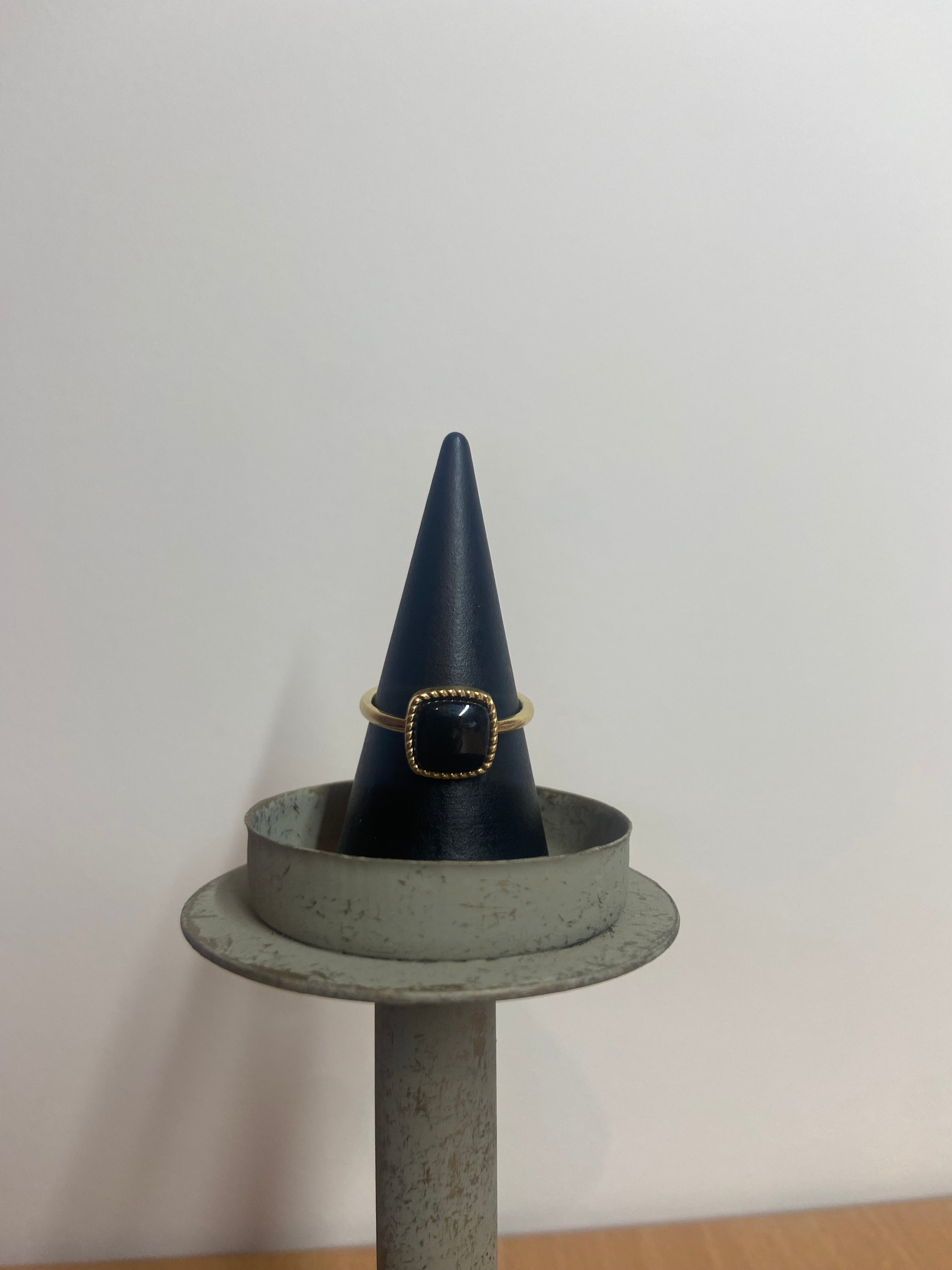 Gouden zegelring met onyx