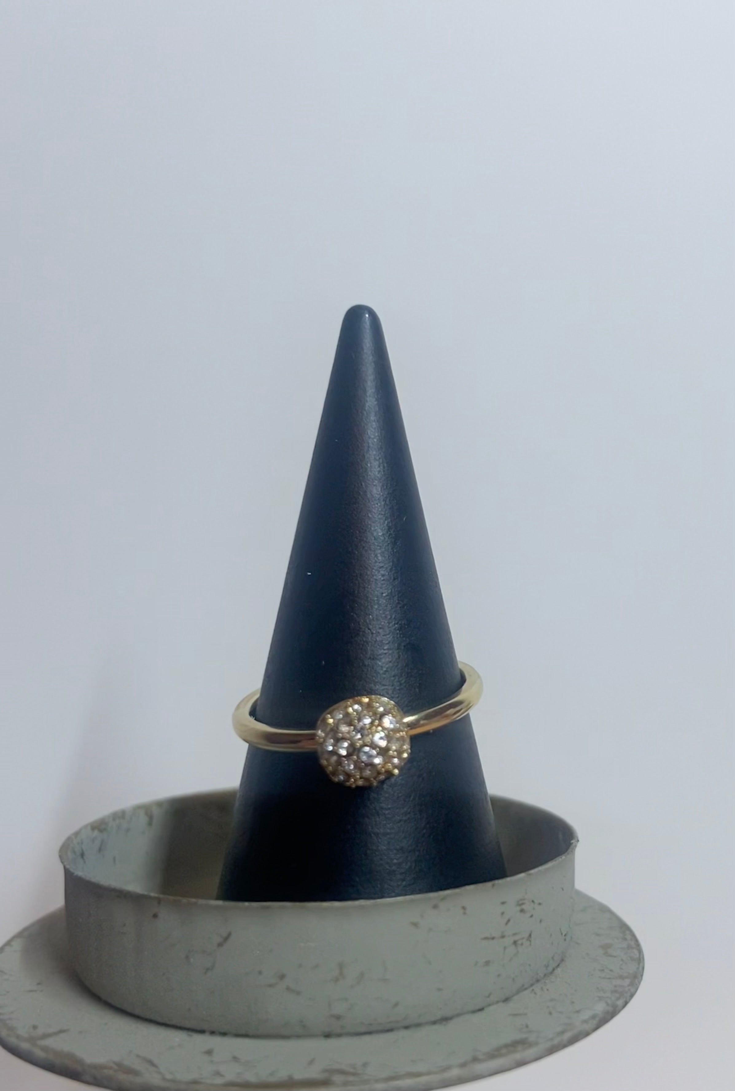Gouden ring met zirkonia