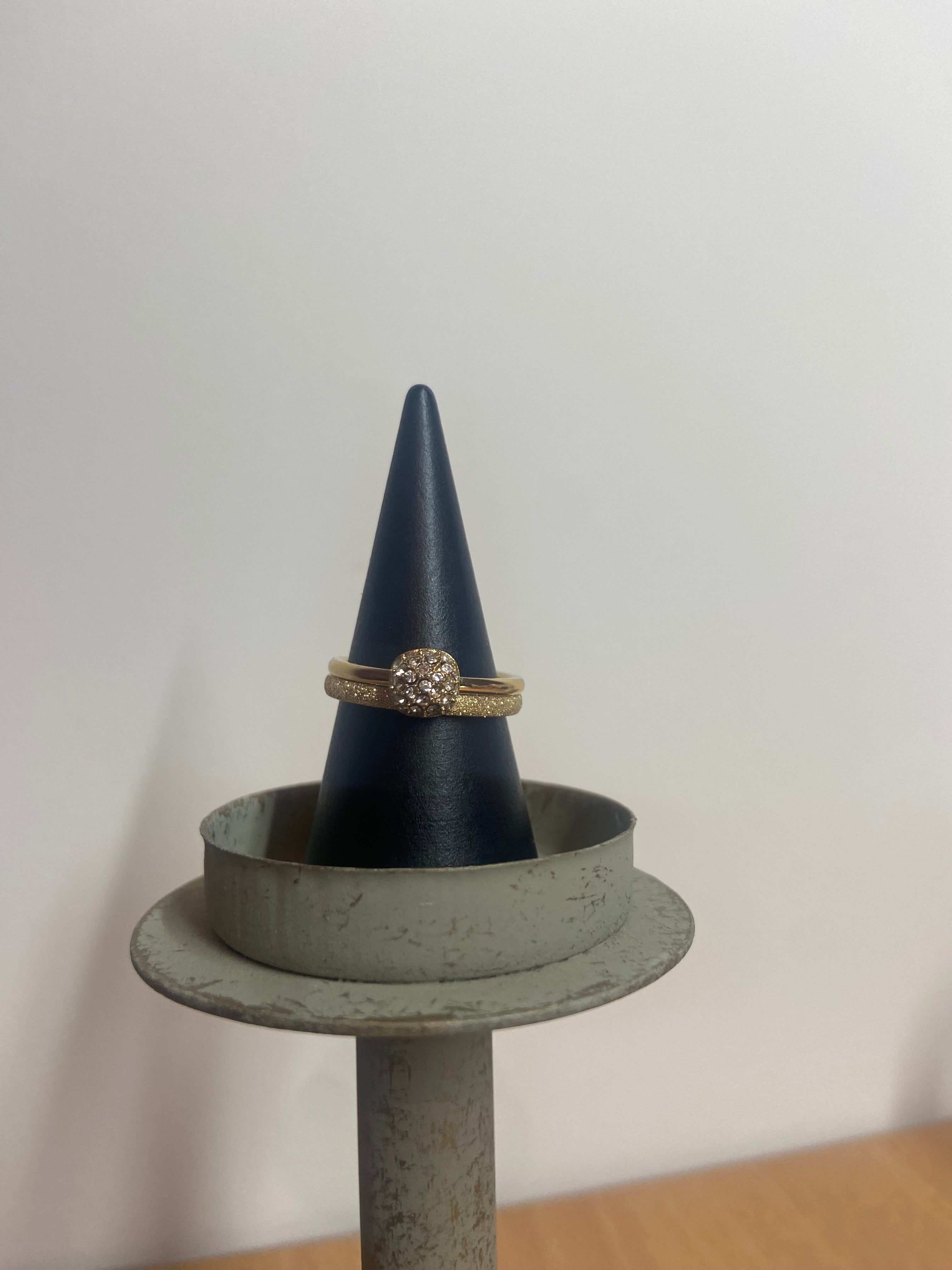 Gouden stardust ring