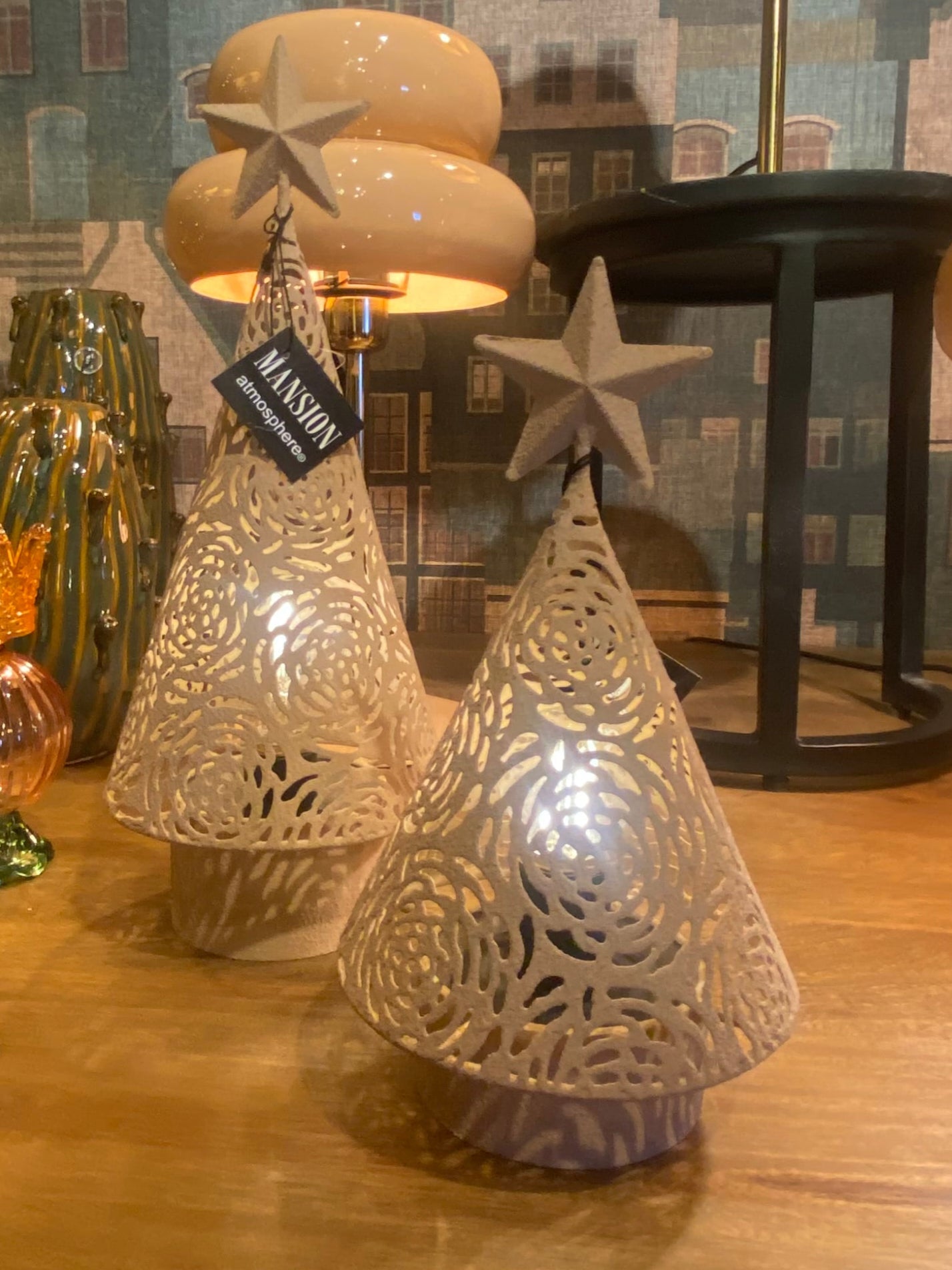 Deco lampje - witte kerst