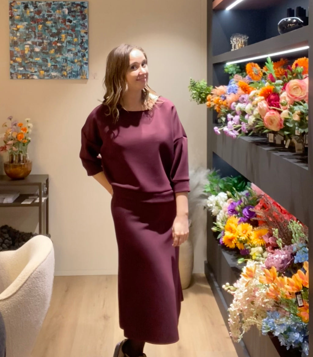 Blouse Fiesco Burgundy