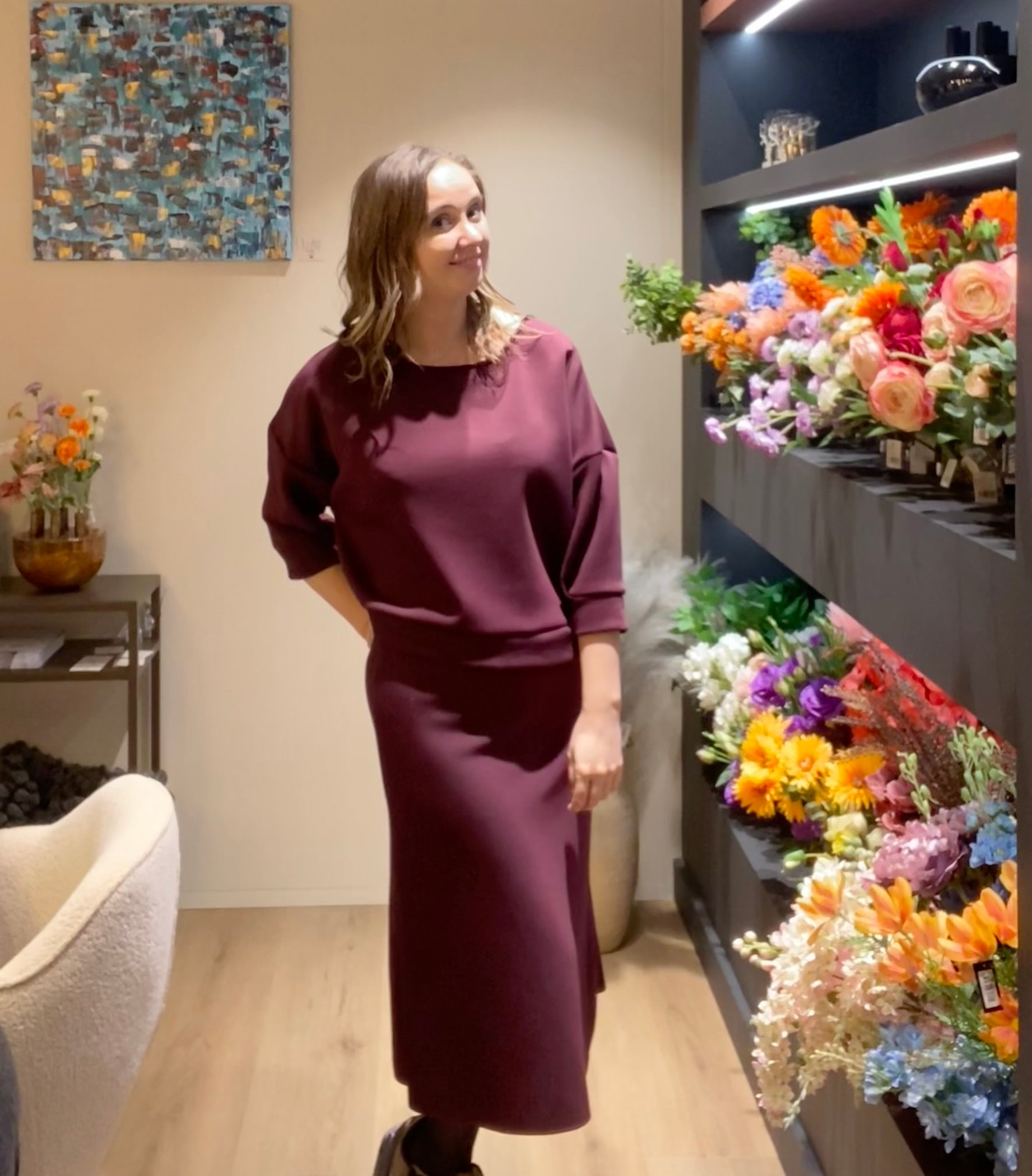Blouse Fiesco Burgundy