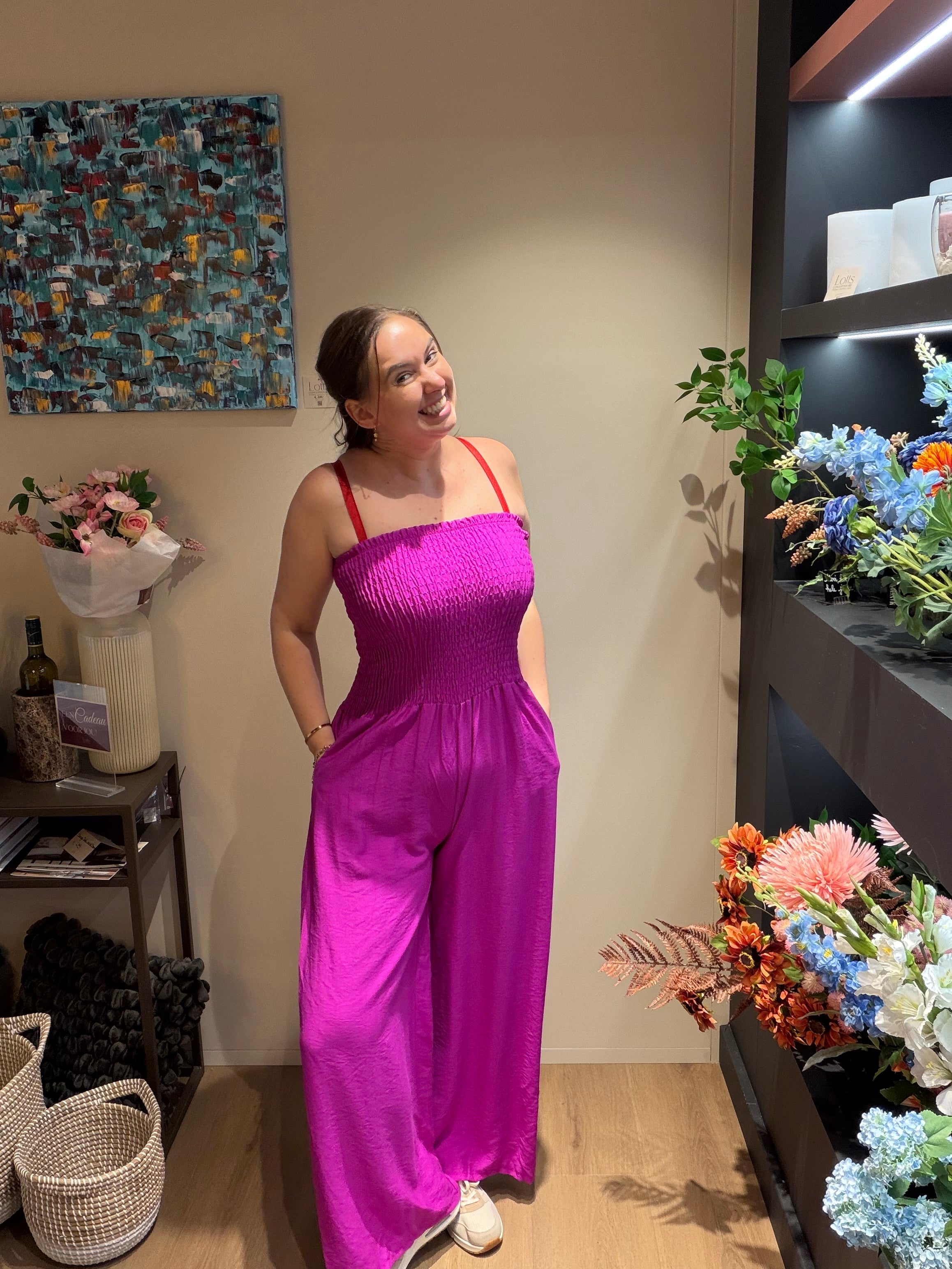 Jumpsuit roze