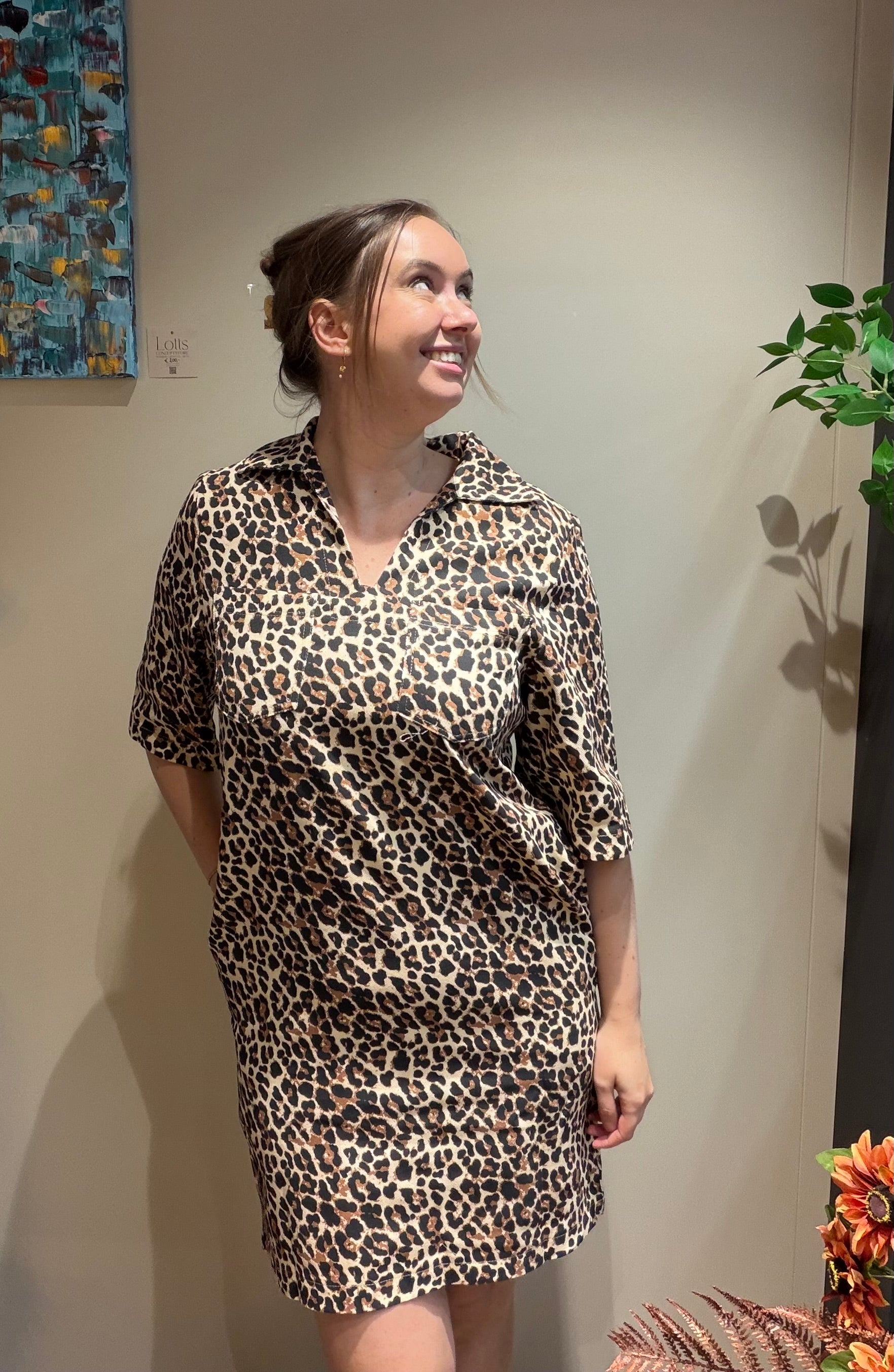 Leopard jurk