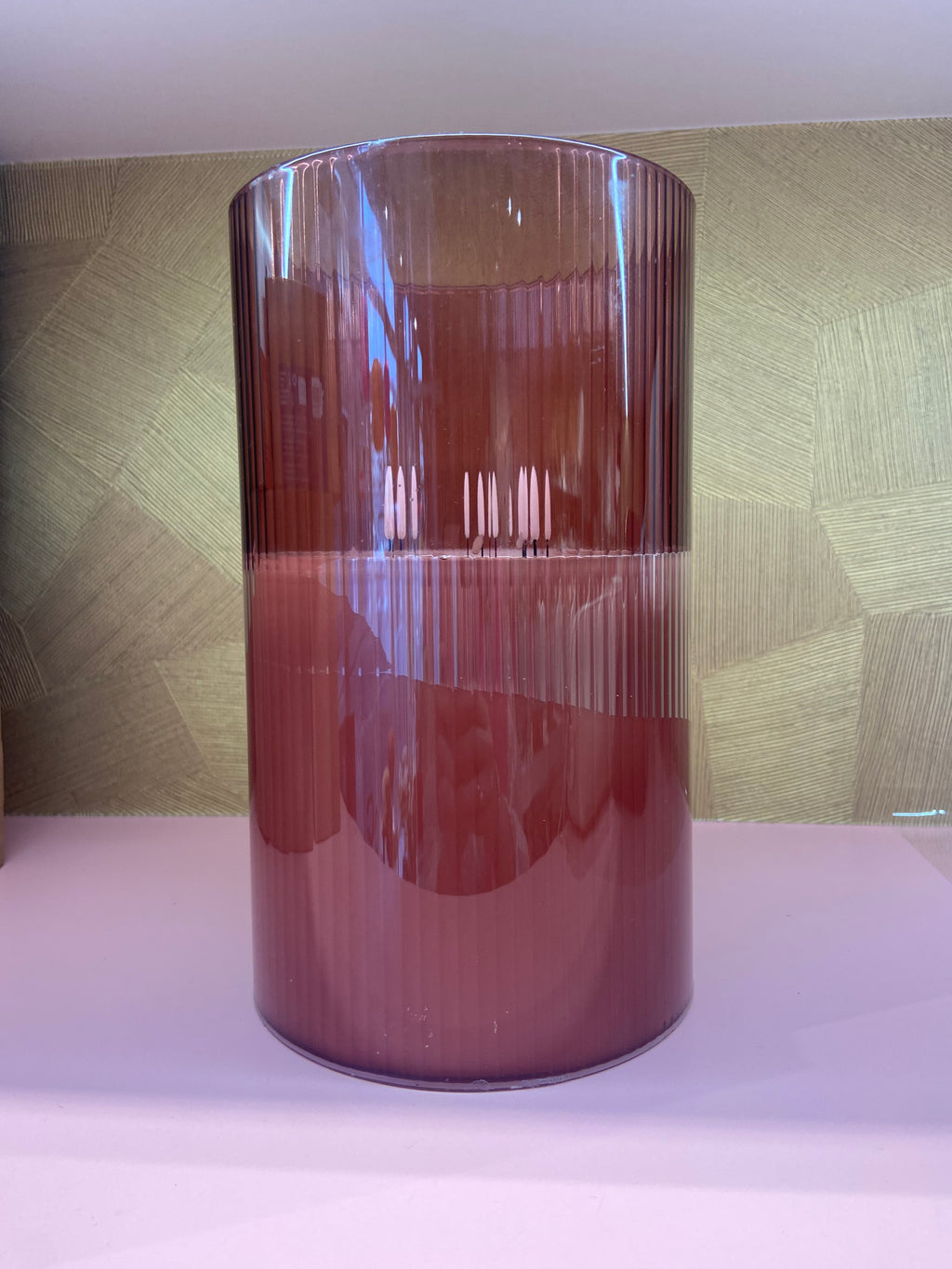 Led kaars glas groot