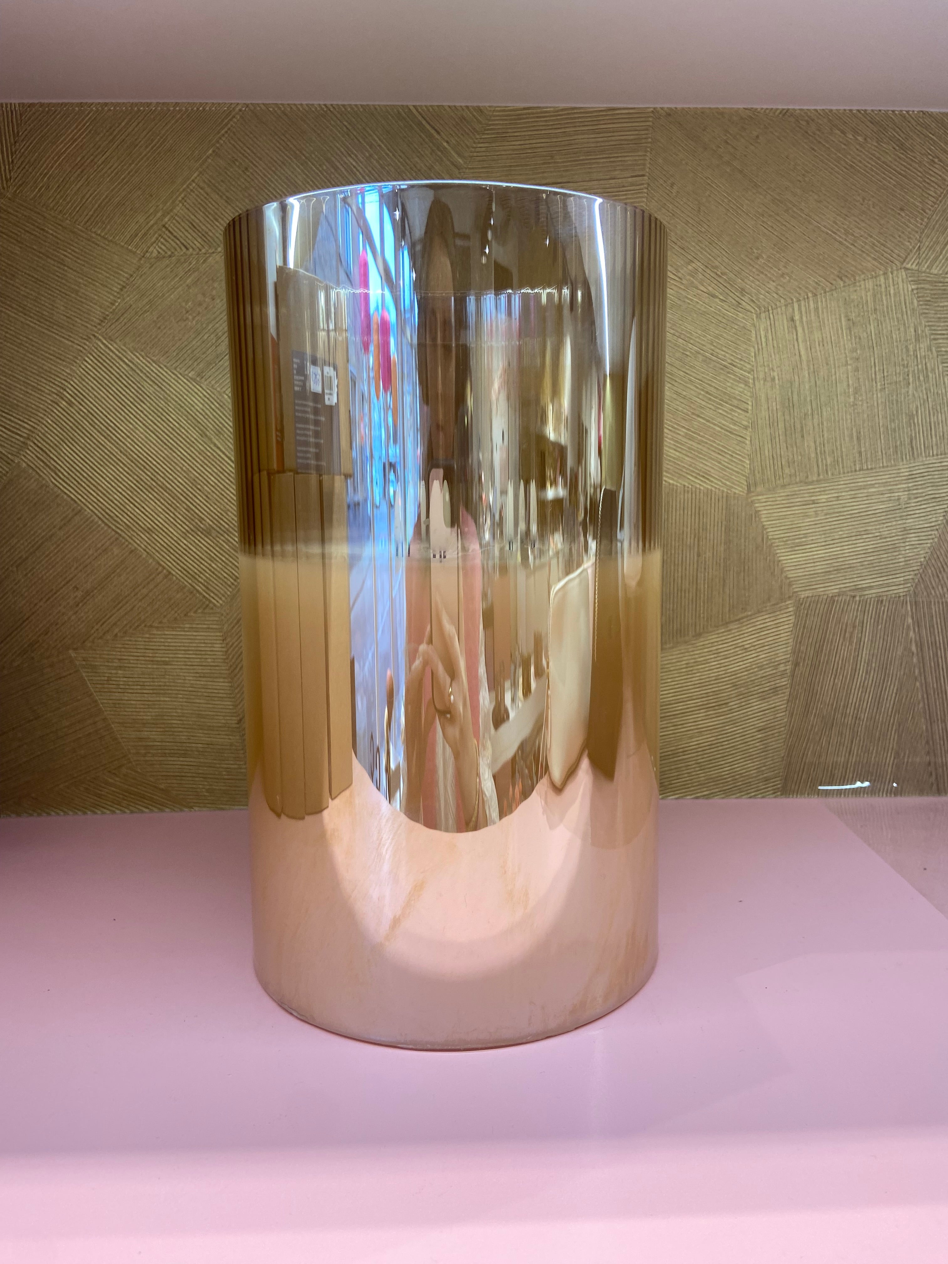 Led kaars glas groot